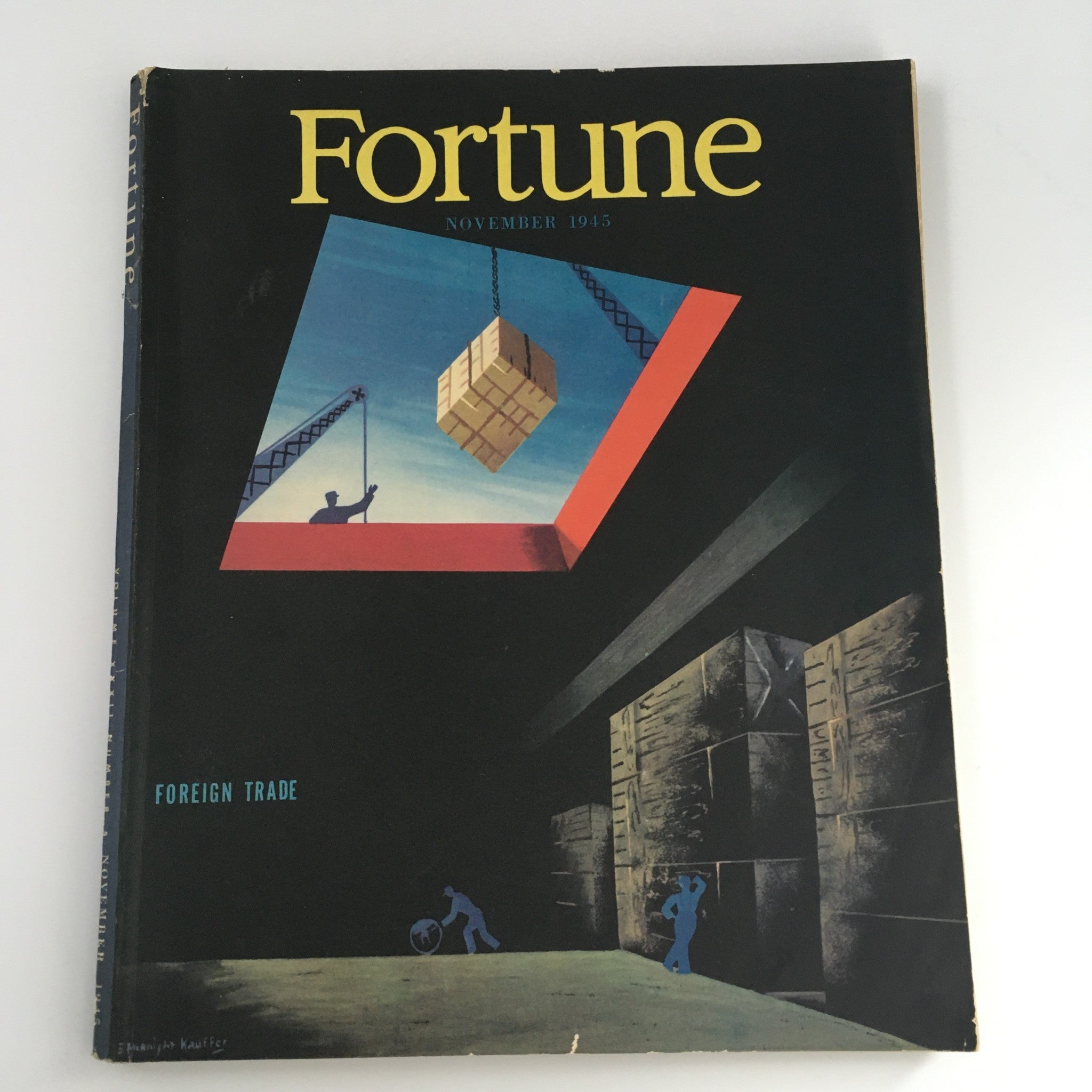 VTG Fortune Magazine November 1945 Foreign Trade & The Atom Bomb of WWII