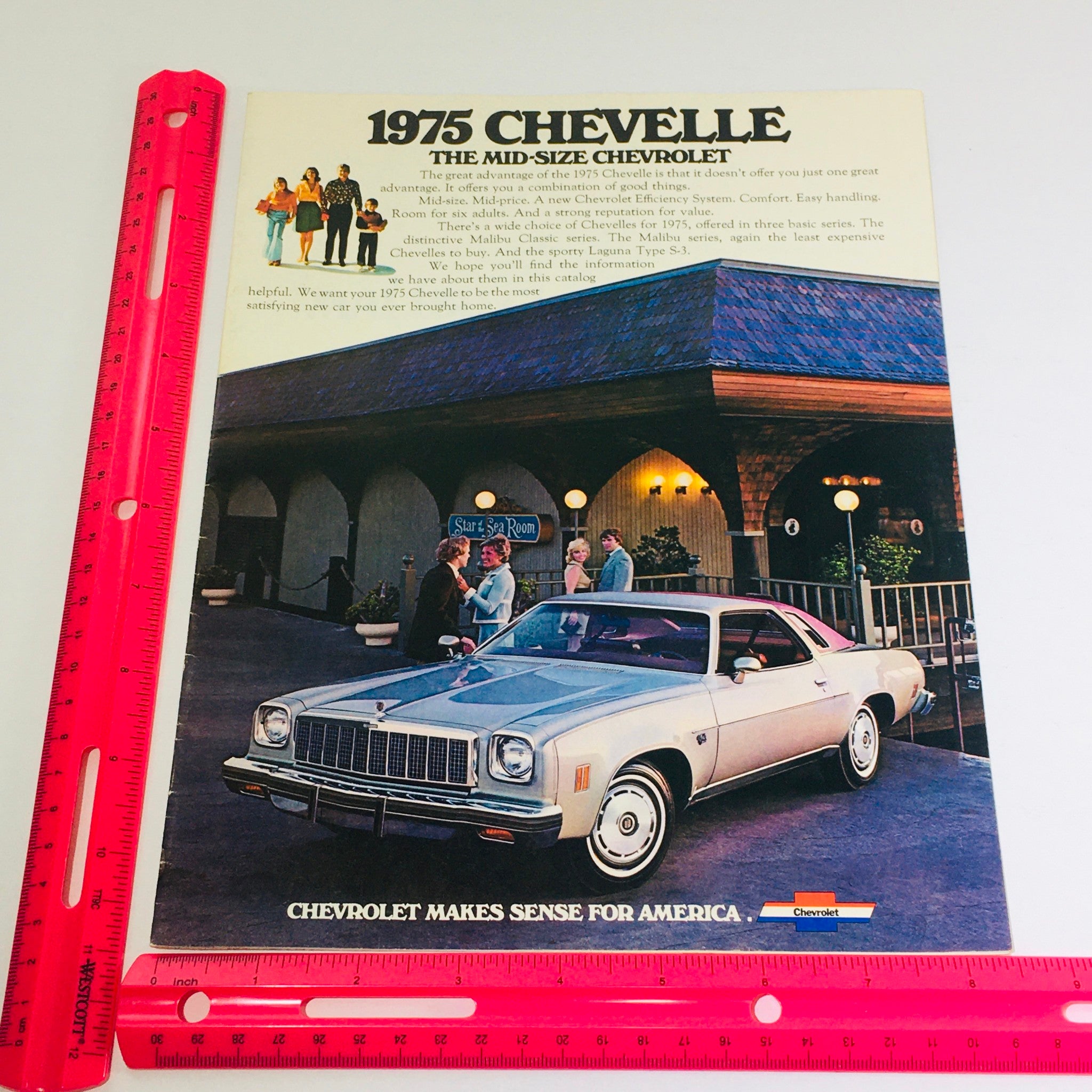 1975 Chevrolet Chevelle-Malibu Sedan Dealership Car Auto Brochure Catalog