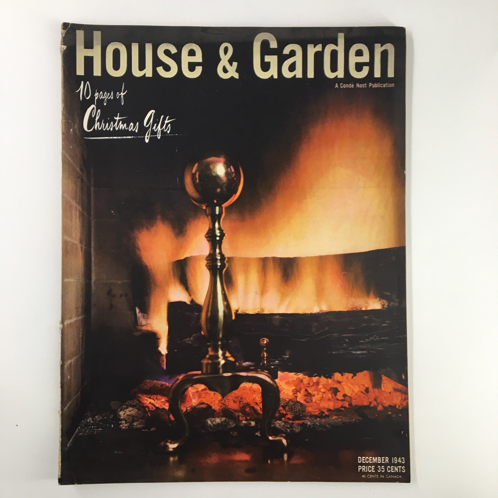 VTG House & Garden Magazine December 1943 10 Pages of Christmas Gifts No Label