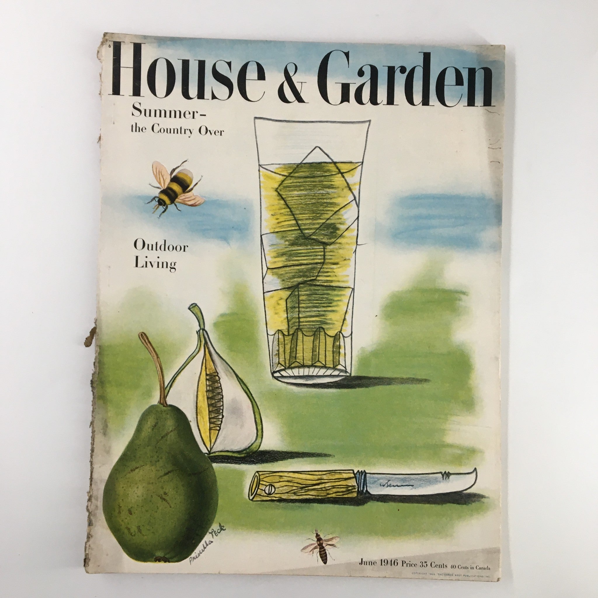 VTG House & Garden Magazine June 1946 Summer the Country Over No Label