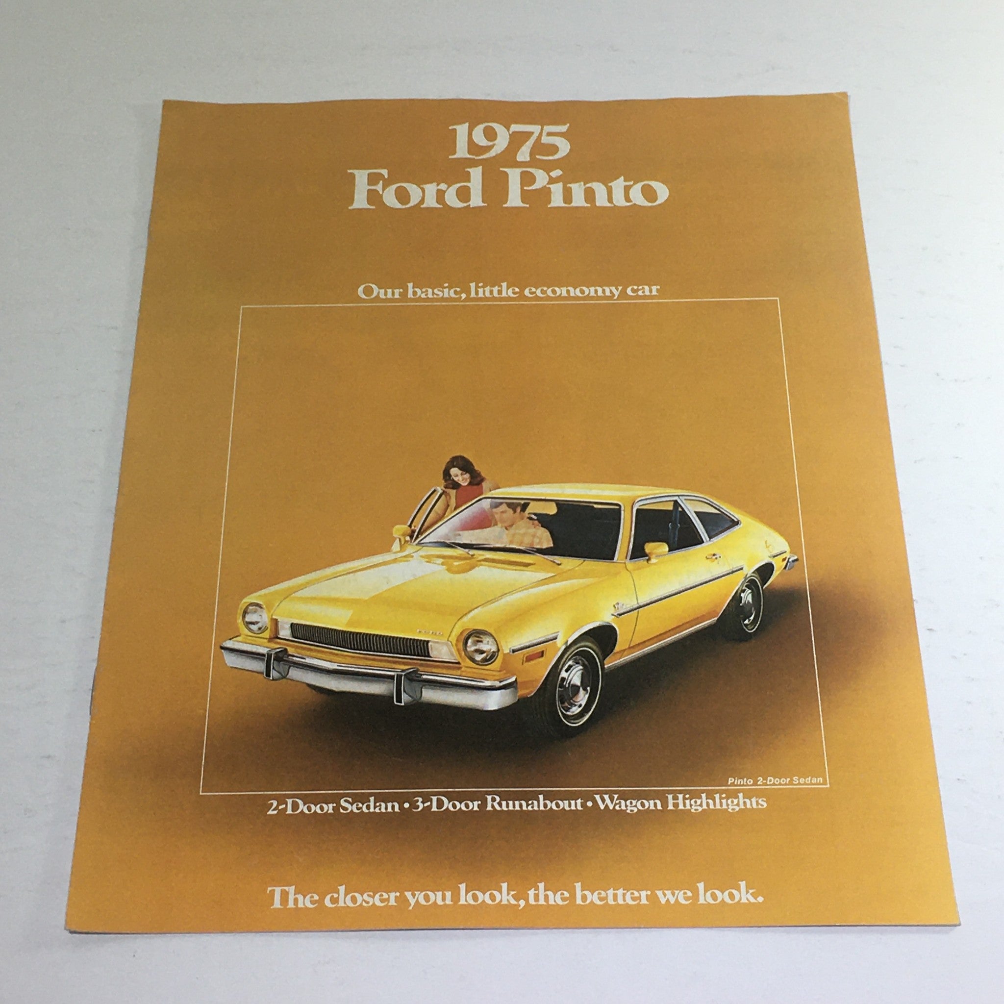 1975 Ford Pinto Sedan/Wagon/Runabout Dealership Car Auto Brochure Catalog