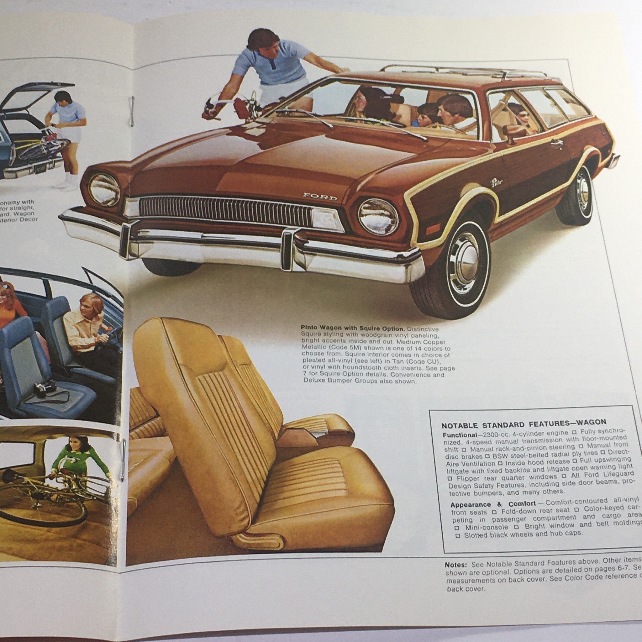 1975 Ford Pinto Sedan/Wagon/Runabout Dealership Car Auto Brochure Catalog