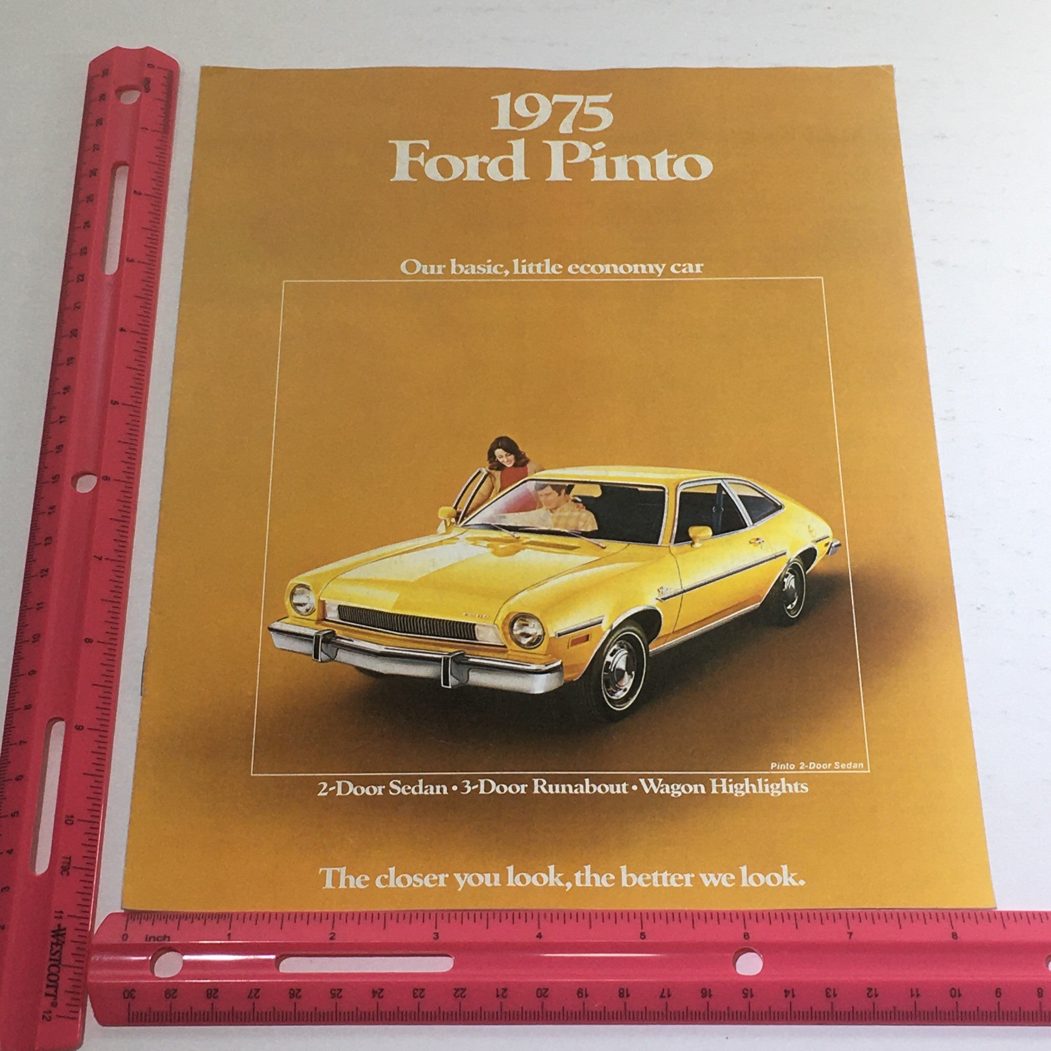 1975 Ford Pinto Sedan/Wagon/Runabout Dealership Car Auto Brochure Catalog