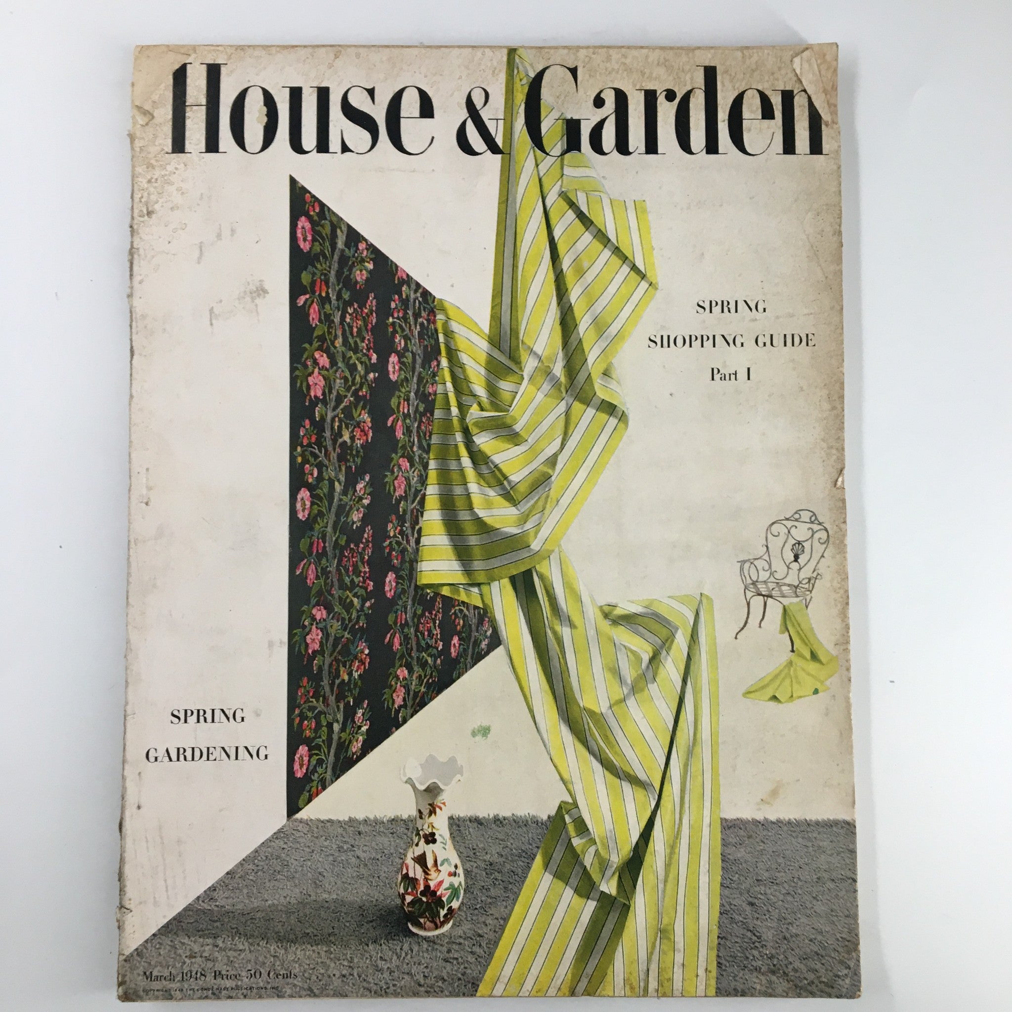 VTG House & Garden Magazine March 1948 Spring Shopping Guide Part 1 No Label