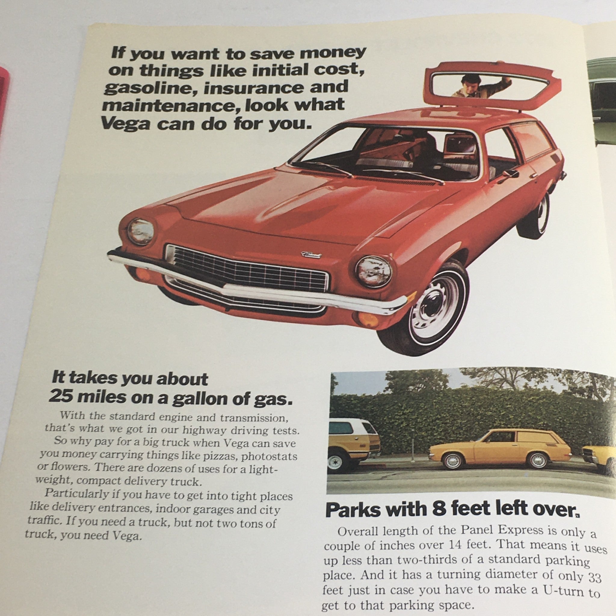 1972 Chevrolet Trucks Vega Panel Express Dealership Car Auto Brochure Catalog