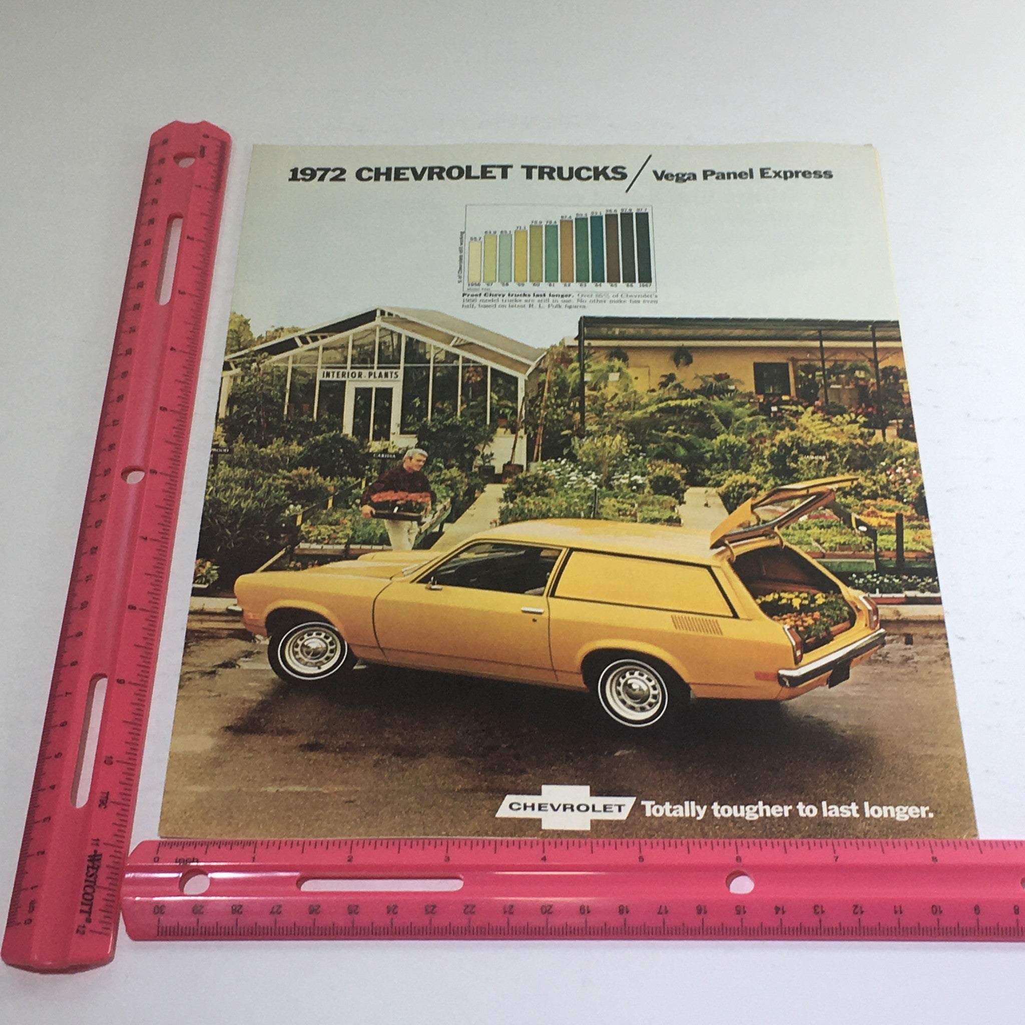 1972 Chevrolet Trucks Vega Panel Express Dealership Car Auto Brochure Catalog