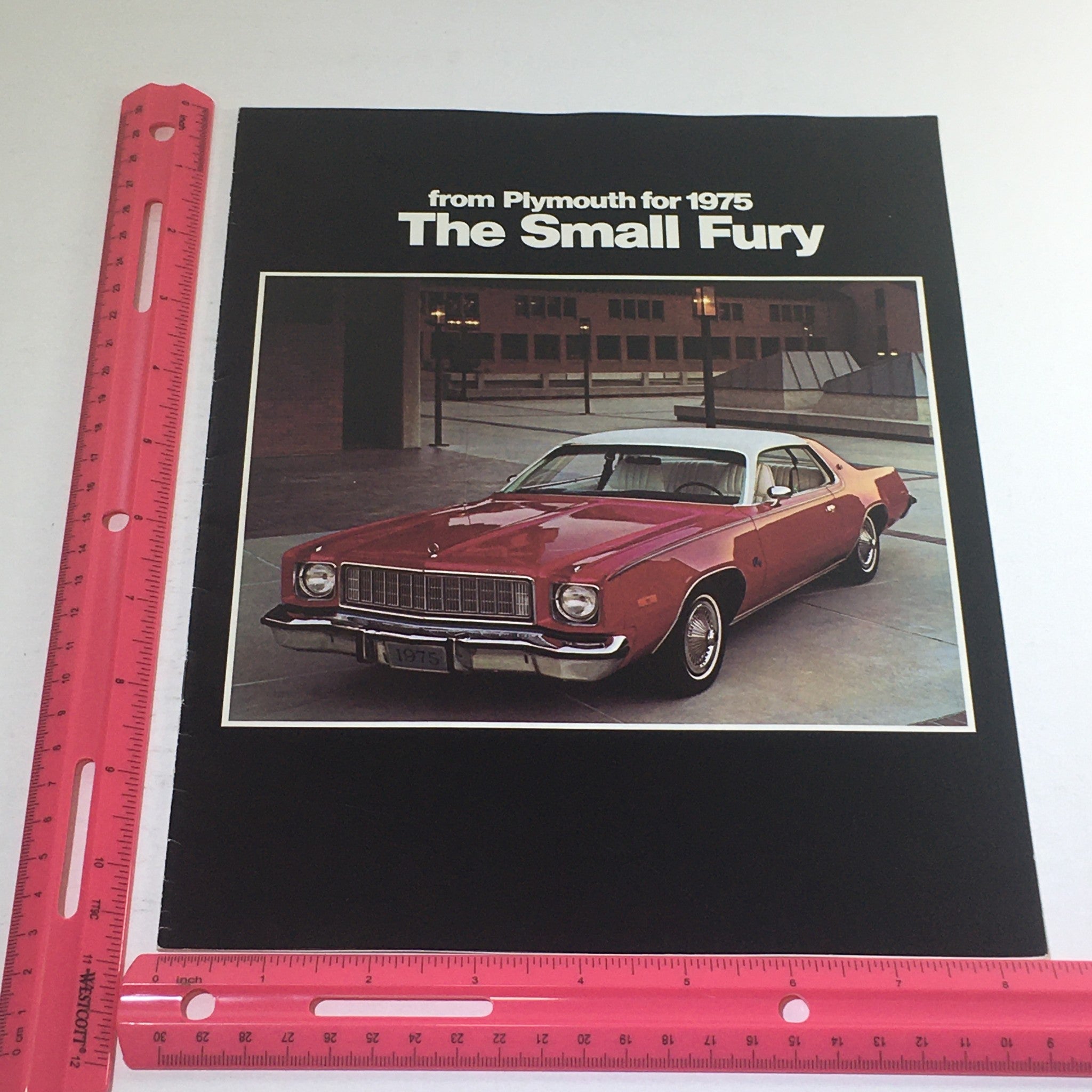 1975 Plymouth Small Fury Custom Sedan Dealership Car Auto Brochure Catalog