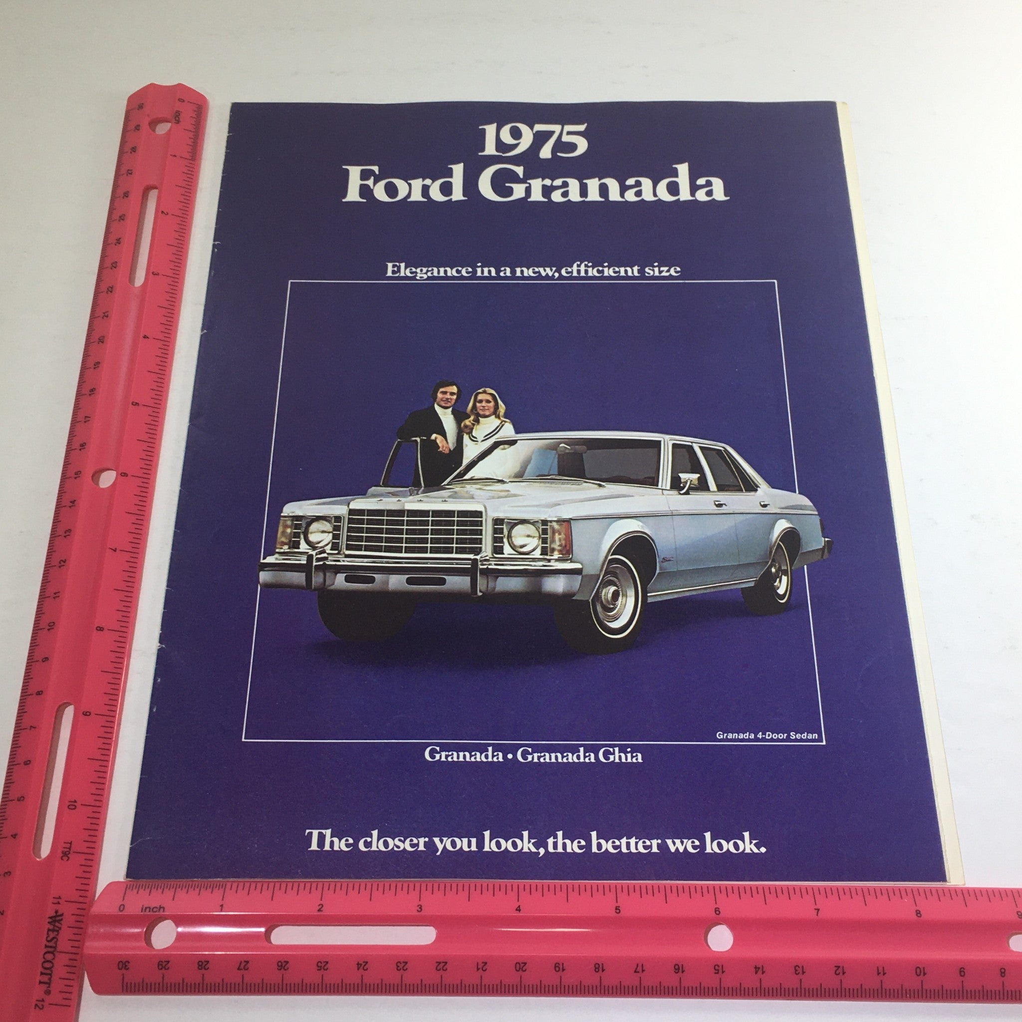 1975 Ford Granada Ghia Sedan Specification Dealership Car Auto Brochure Catalog