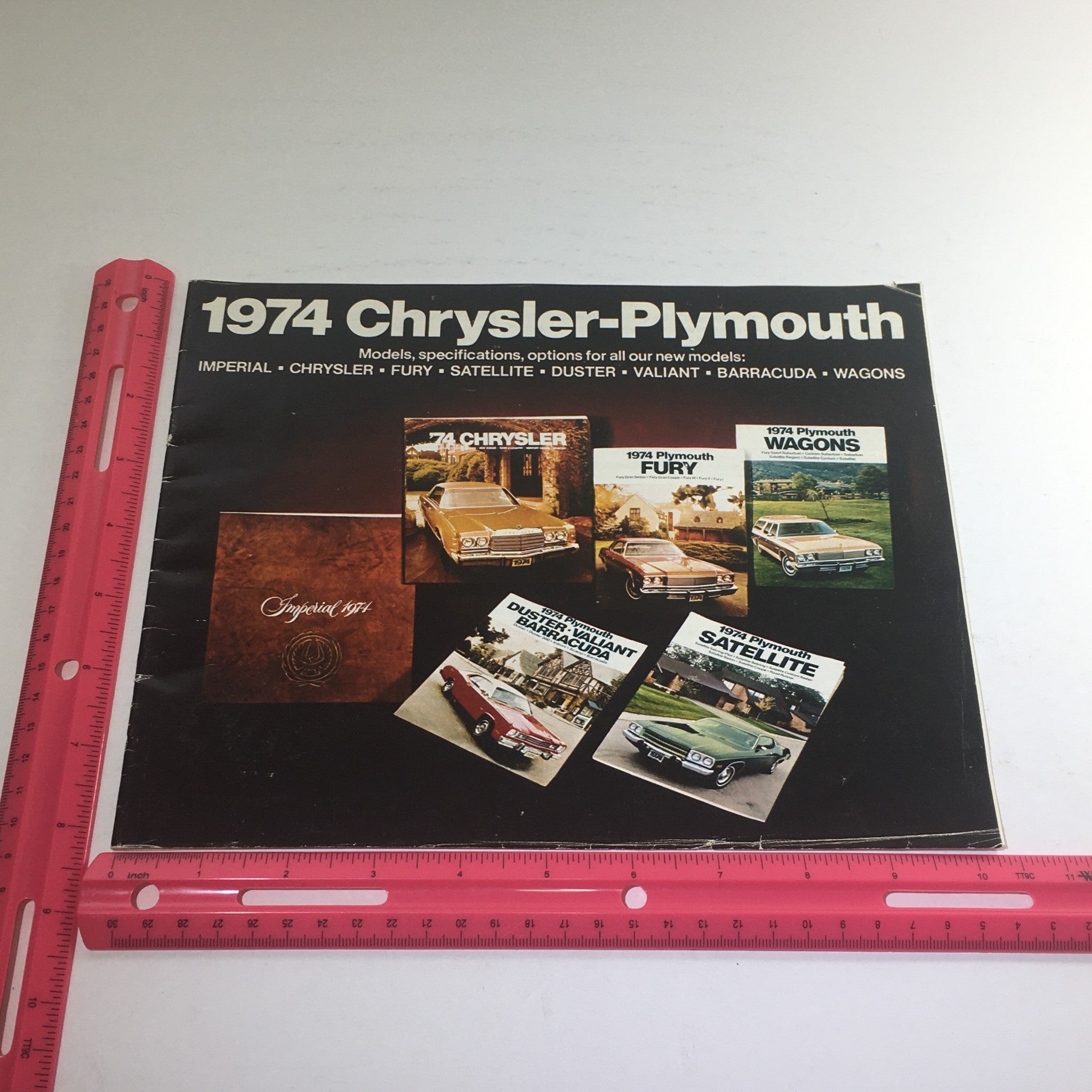 1974 Chrysler-Plymouth Imperial Fury Wagons Dealership Car Auto Brochure Catalog