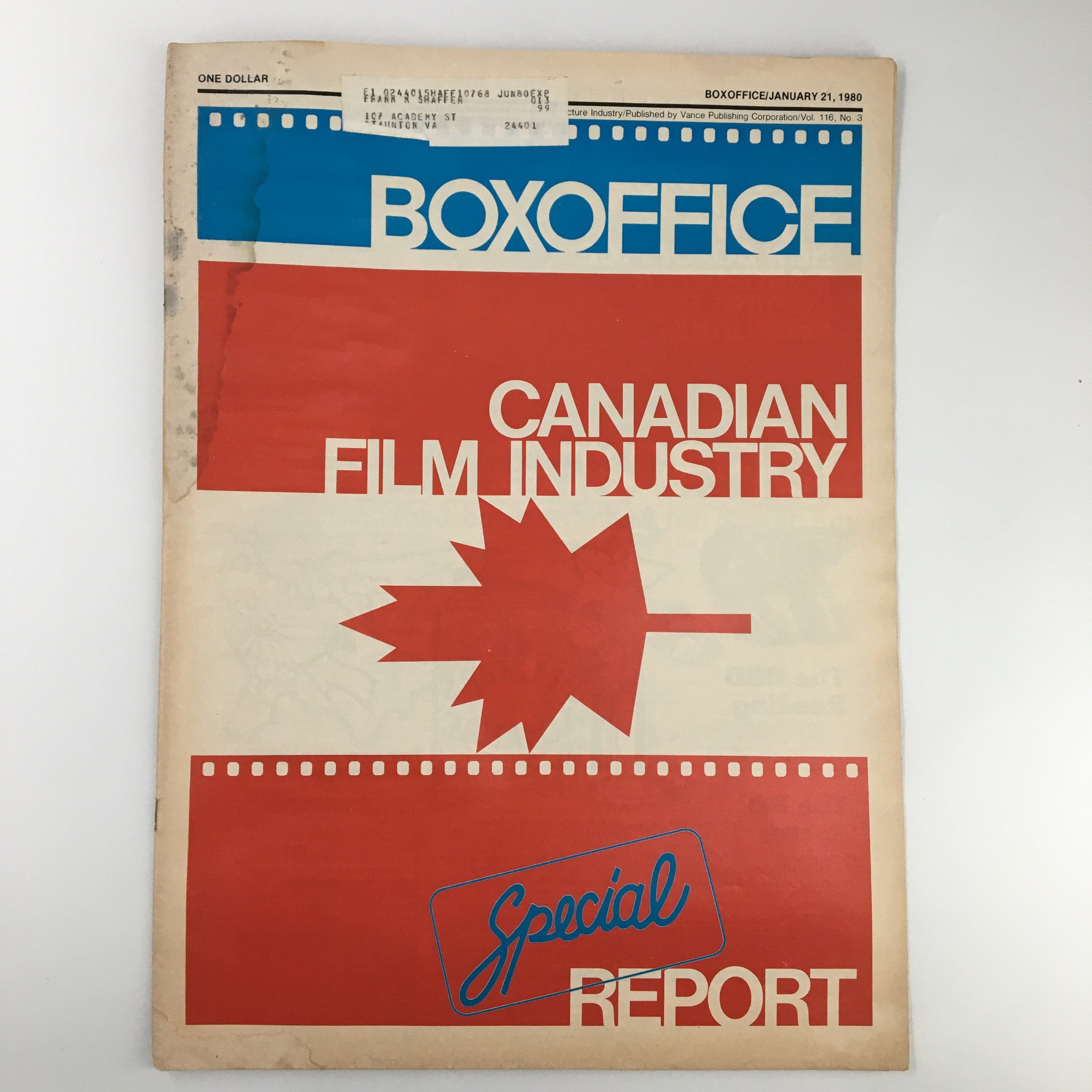 Box Office Magazine January 21 1980 The Canadian Film Industry Special Report