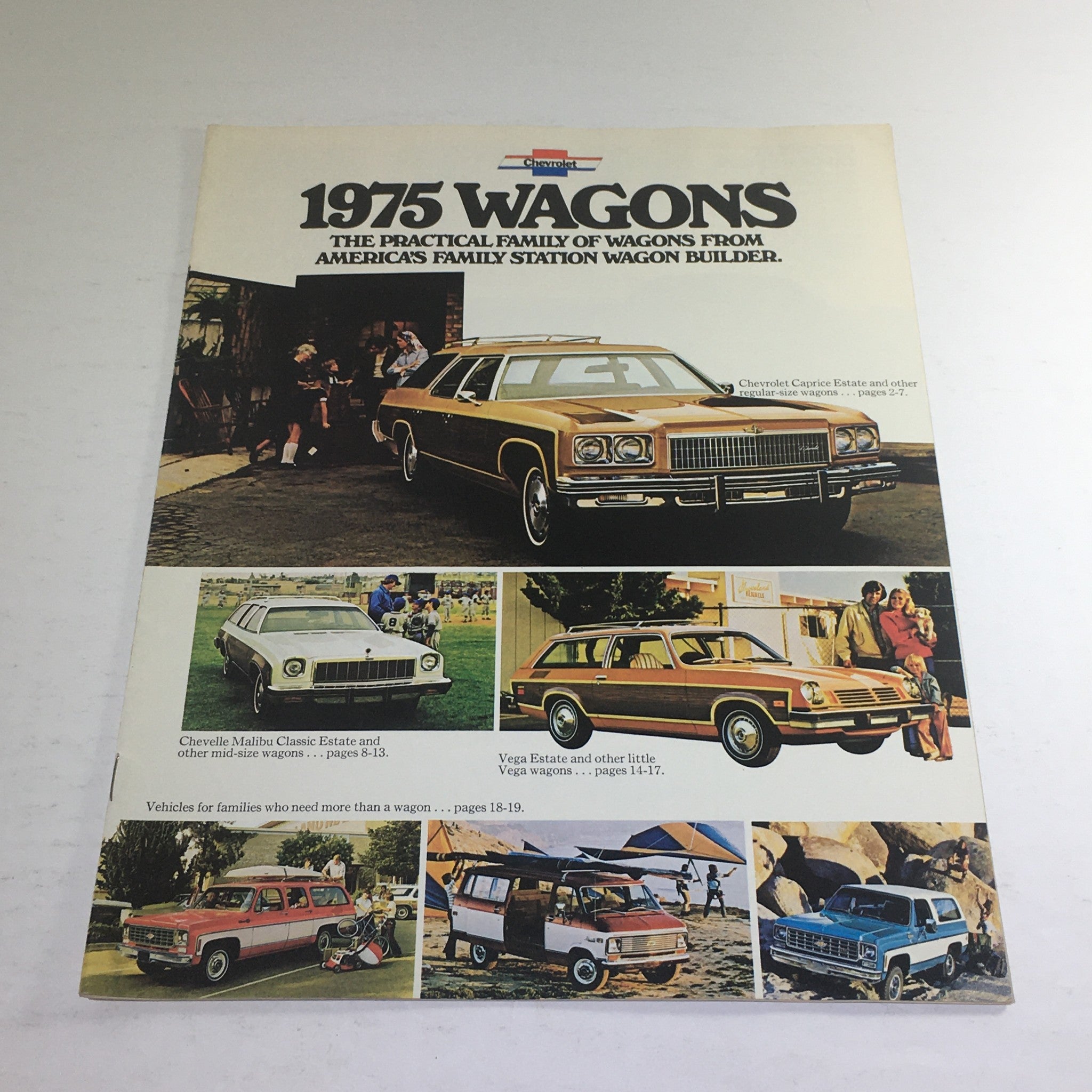 1975 Chevrolet Chevelle Vega Station Wagons Dealership Car Auto Brochure Catalog