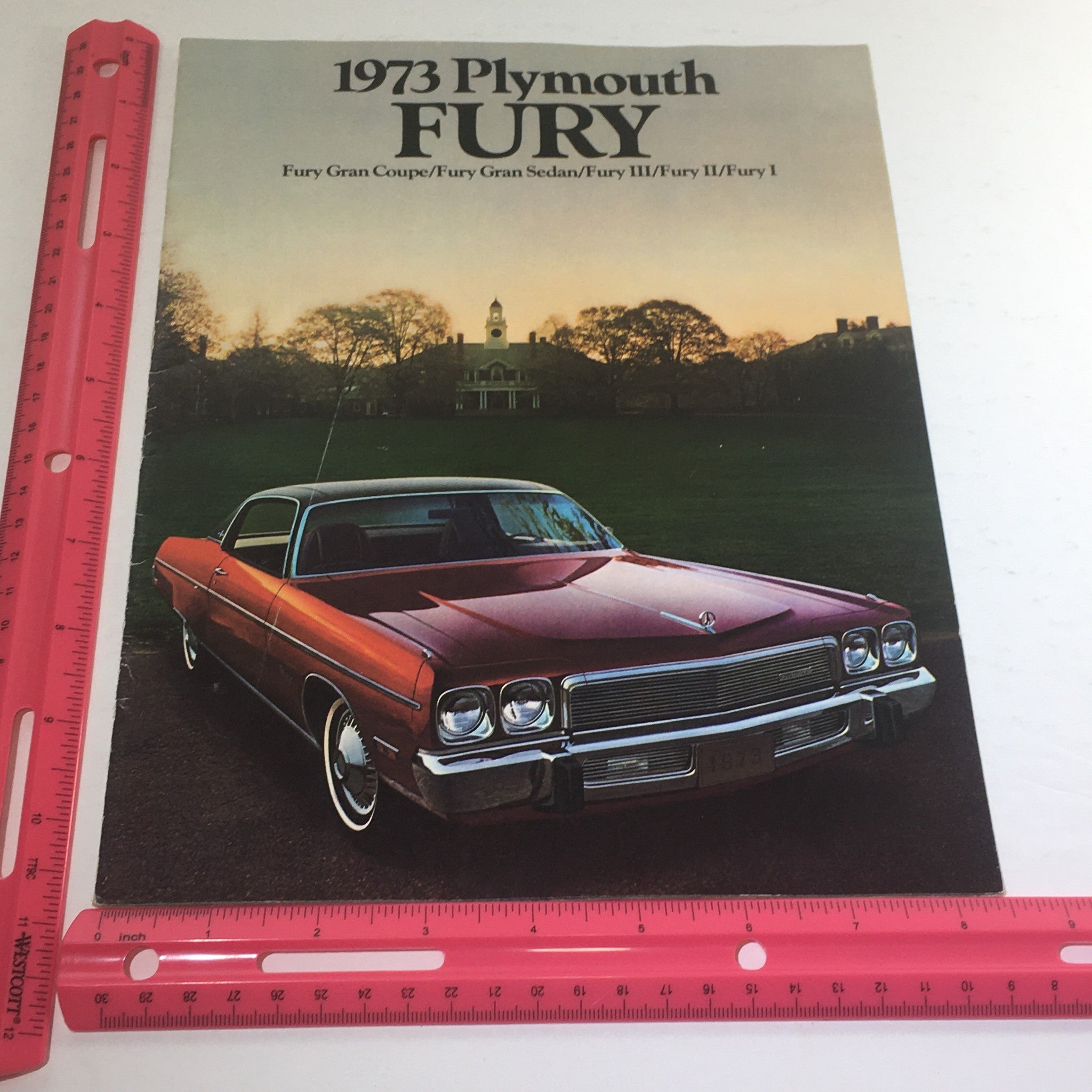 1973 Plymouth Fury Coupe Sedan I-II-III Dealership Car Auto Brochure Catalog