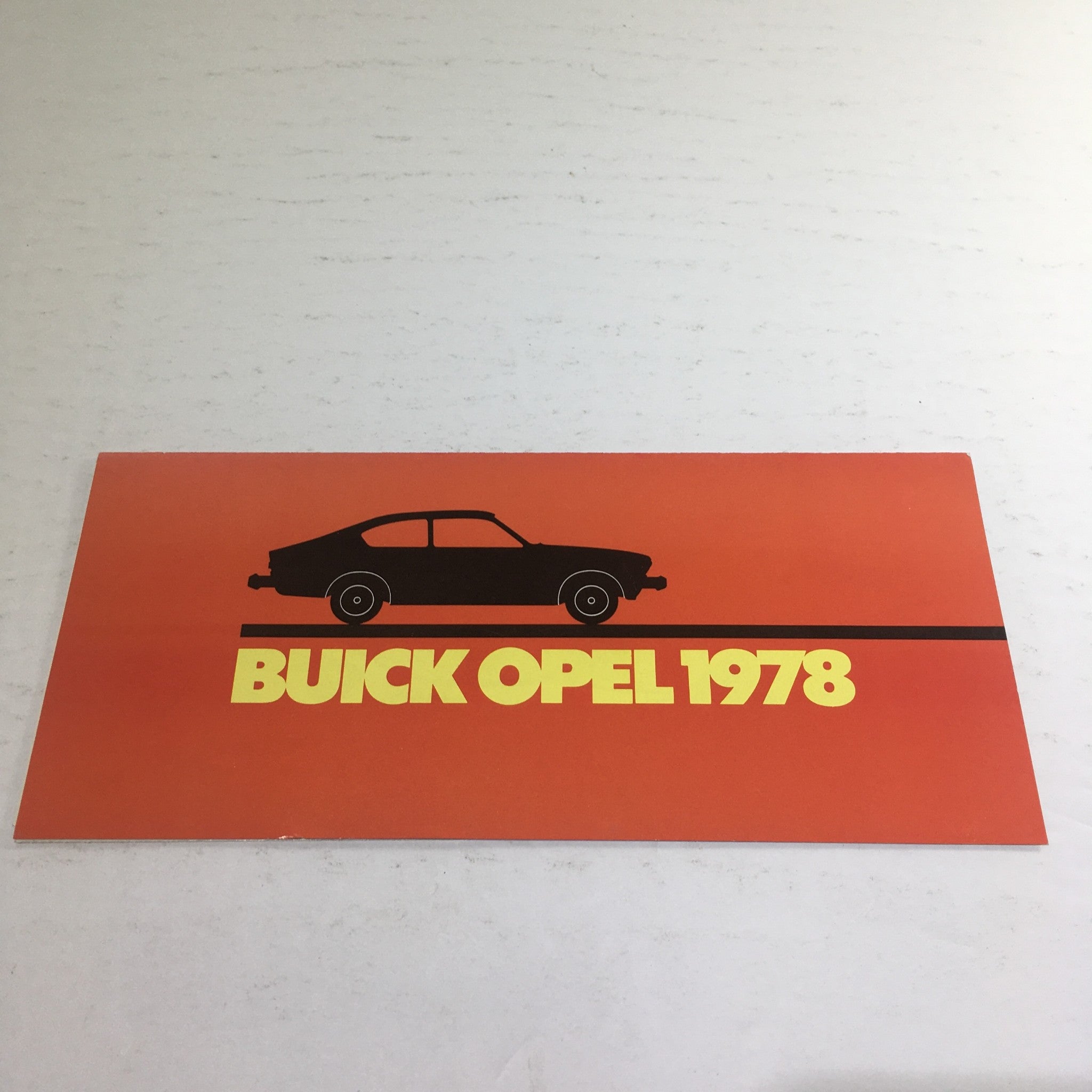 1978 Buick Opel Sport Coupe Deluxe Sedan Dealership Car Auto Brochure Catalog