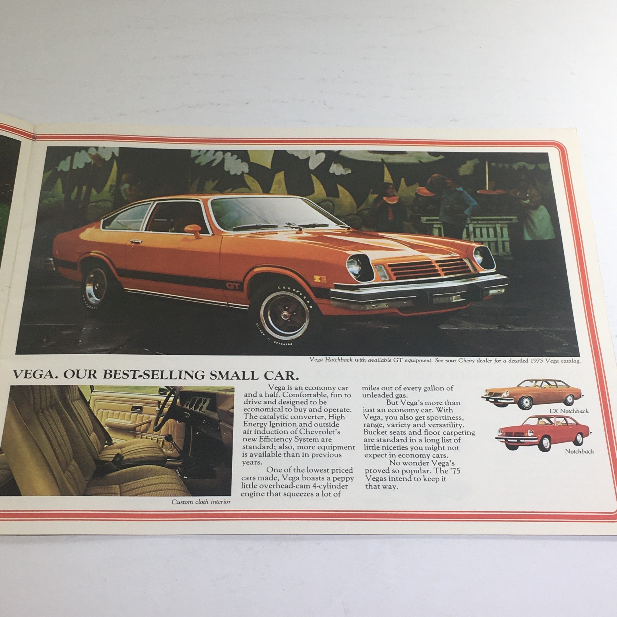 1975 Chevrolet full line Vega LX Notch-back Dealership Car Auto Brochure Catalog