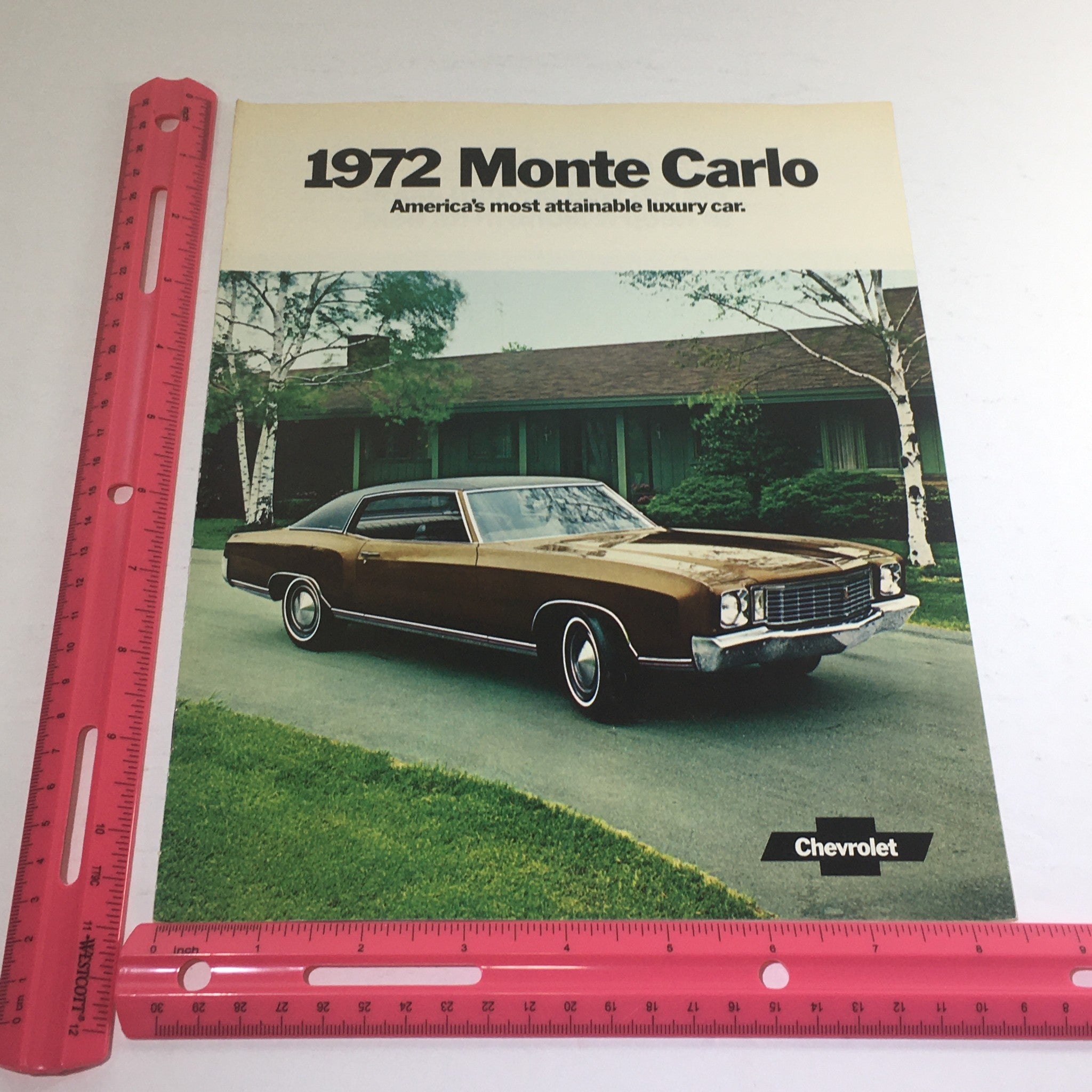 1972 Chevrolet Monte Carlo Dealership Sale Car Auto Brochure Catalog