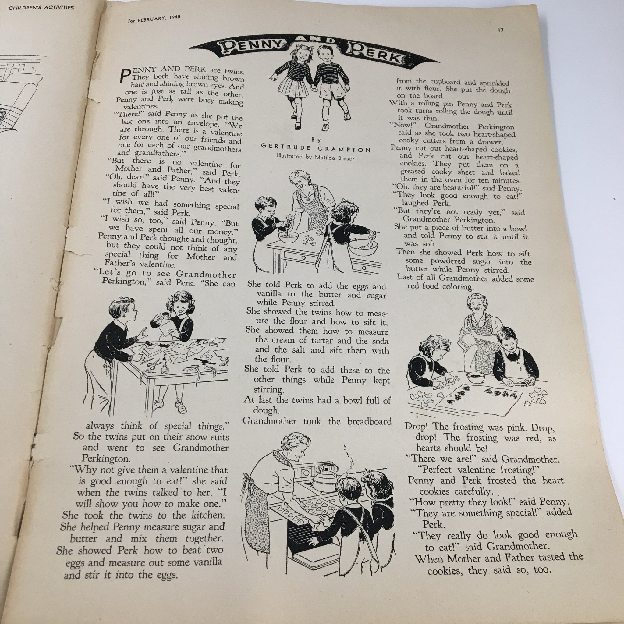 Children's Activities Magazine February 1948 Directed Play & Moulds Characters