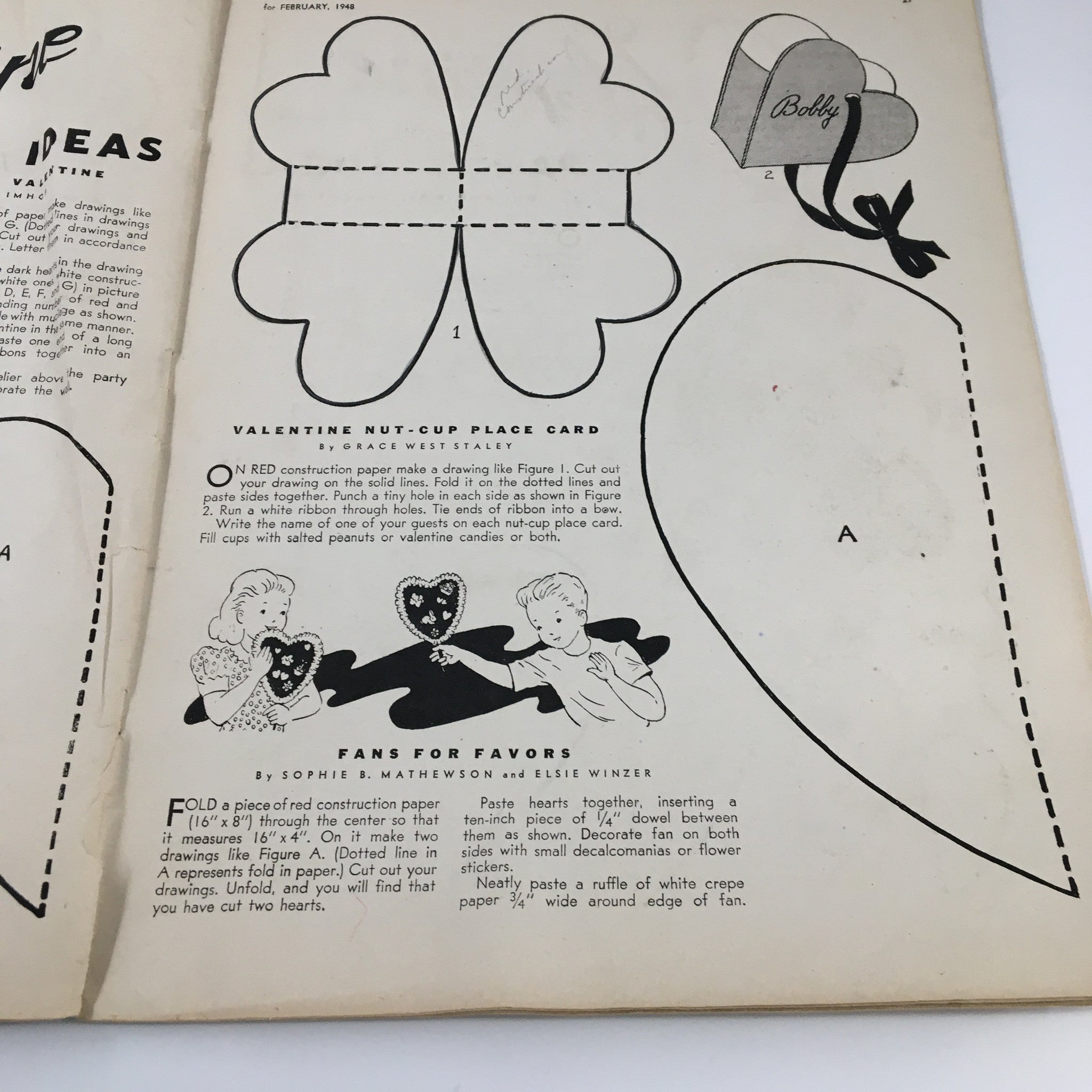 Children's Activities Magazine February 1948 Directed Play & Moulds Characters