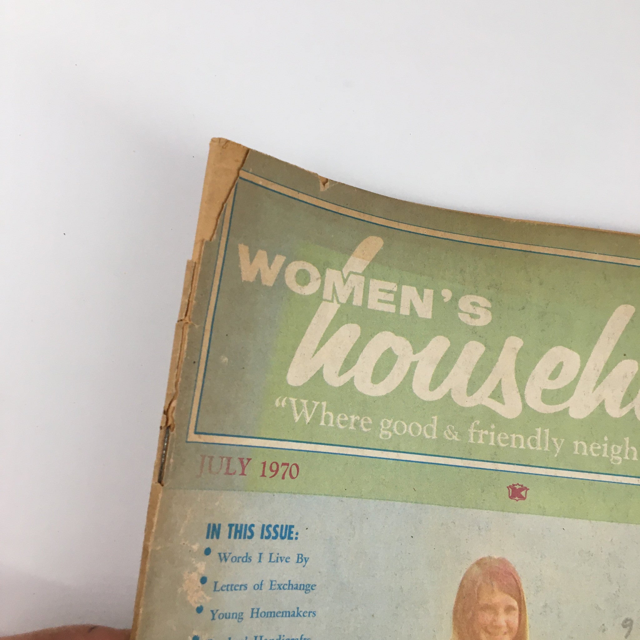 Women's Household Magazine July 1970 Words I Live By and Letters of Exchange