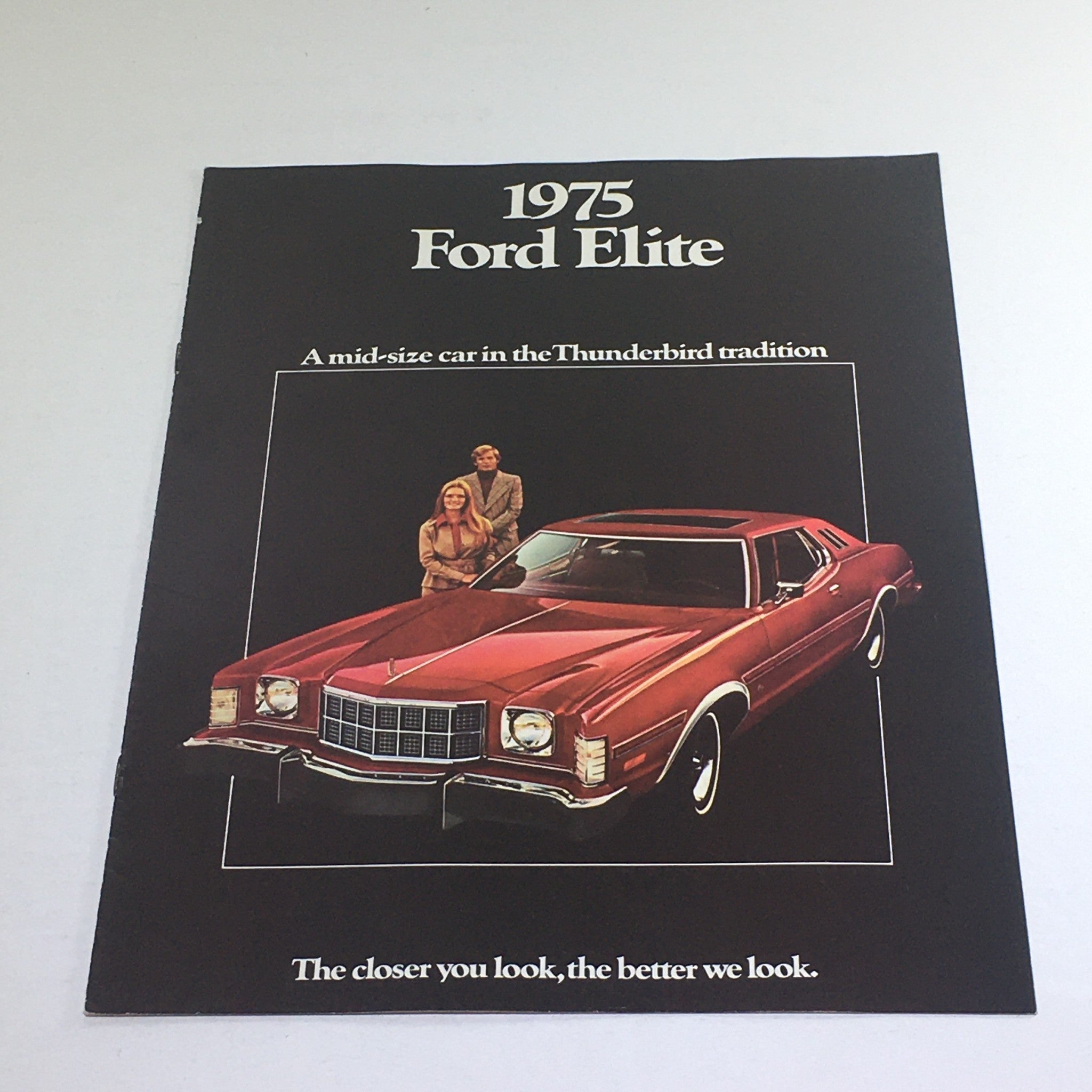 1975 Ford Elite Thunderbird Edition Dealership Car Auto Brochure Catalog