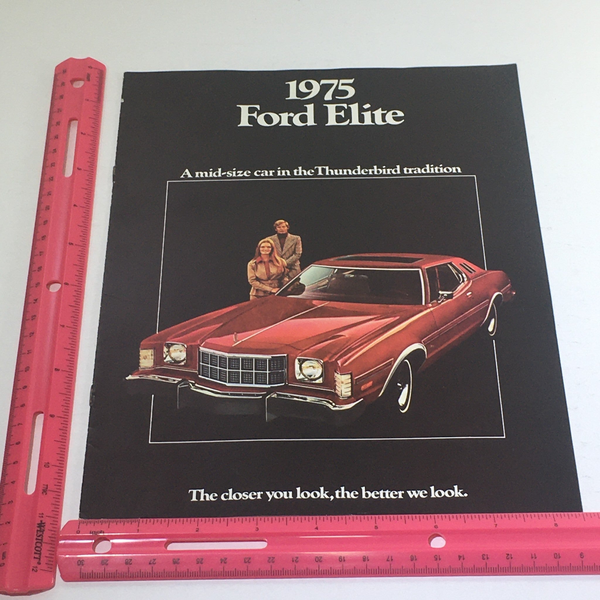 1975 Ford Elite Thunderbird Edition Dealership Car Auto Brochure Catalog