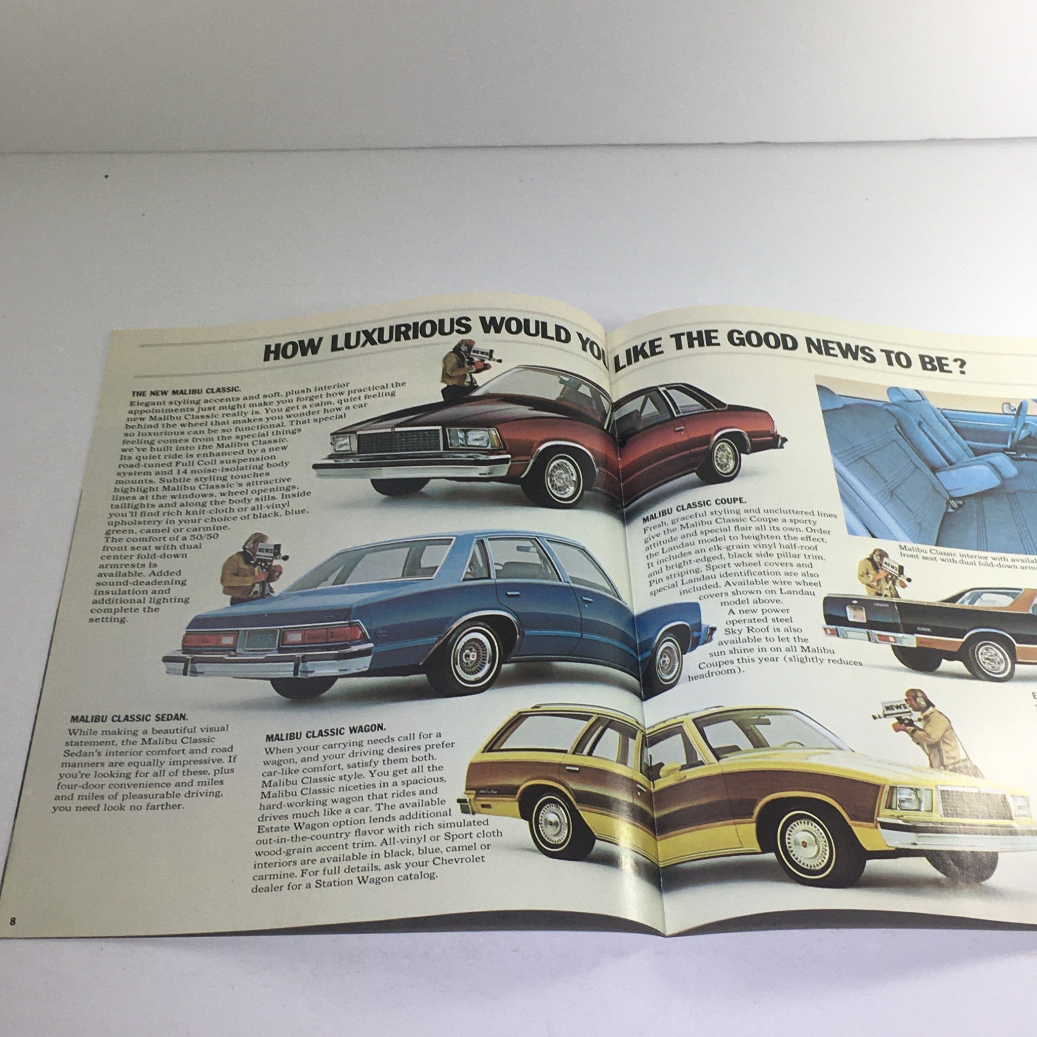 1978 Chevrolet New-Size Malibu Squire Dealership Car Auto Brochure Catalog