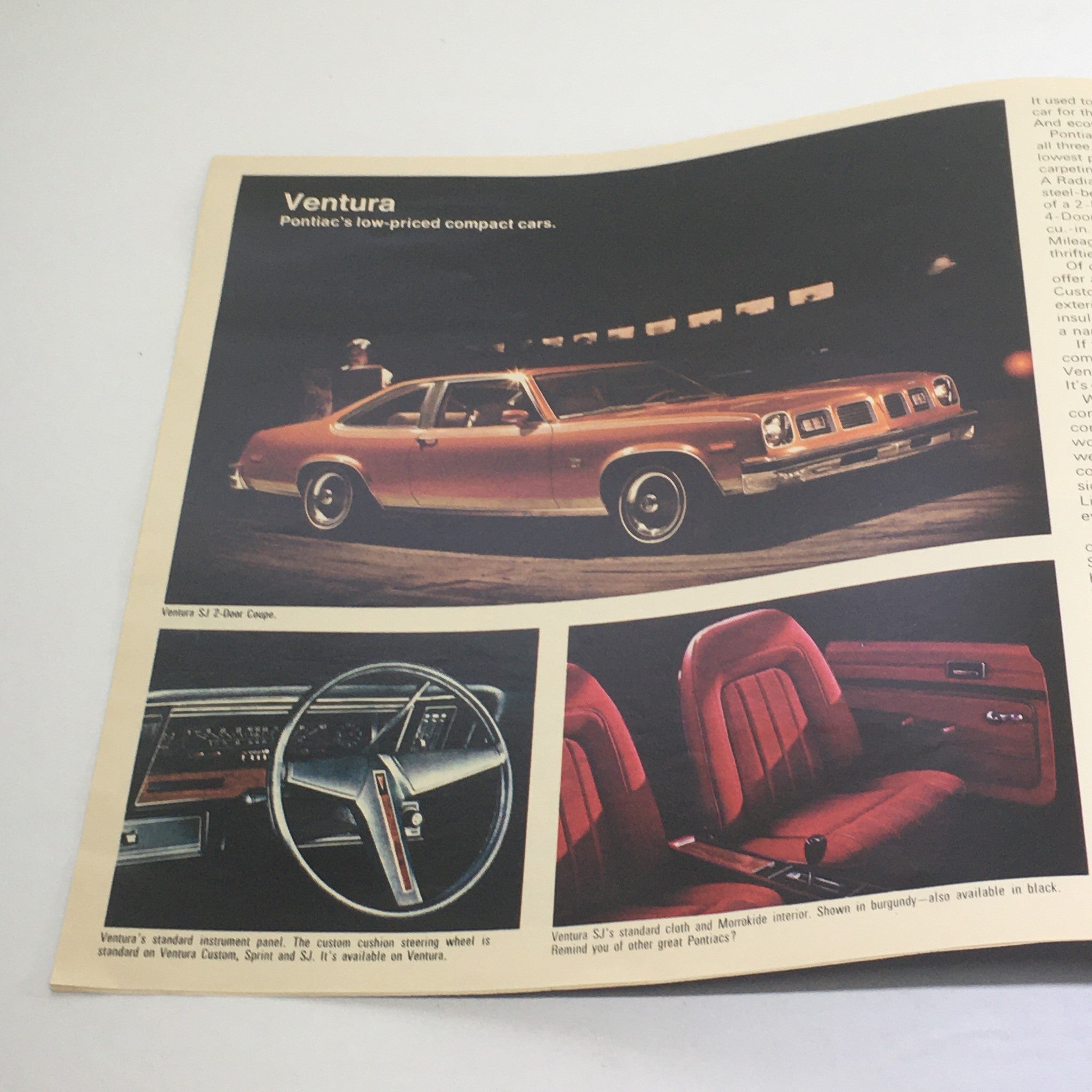 1975 Pontiac Astre/Ventura/Firebird Wagons Dealership Car Auto Brochure Catalog