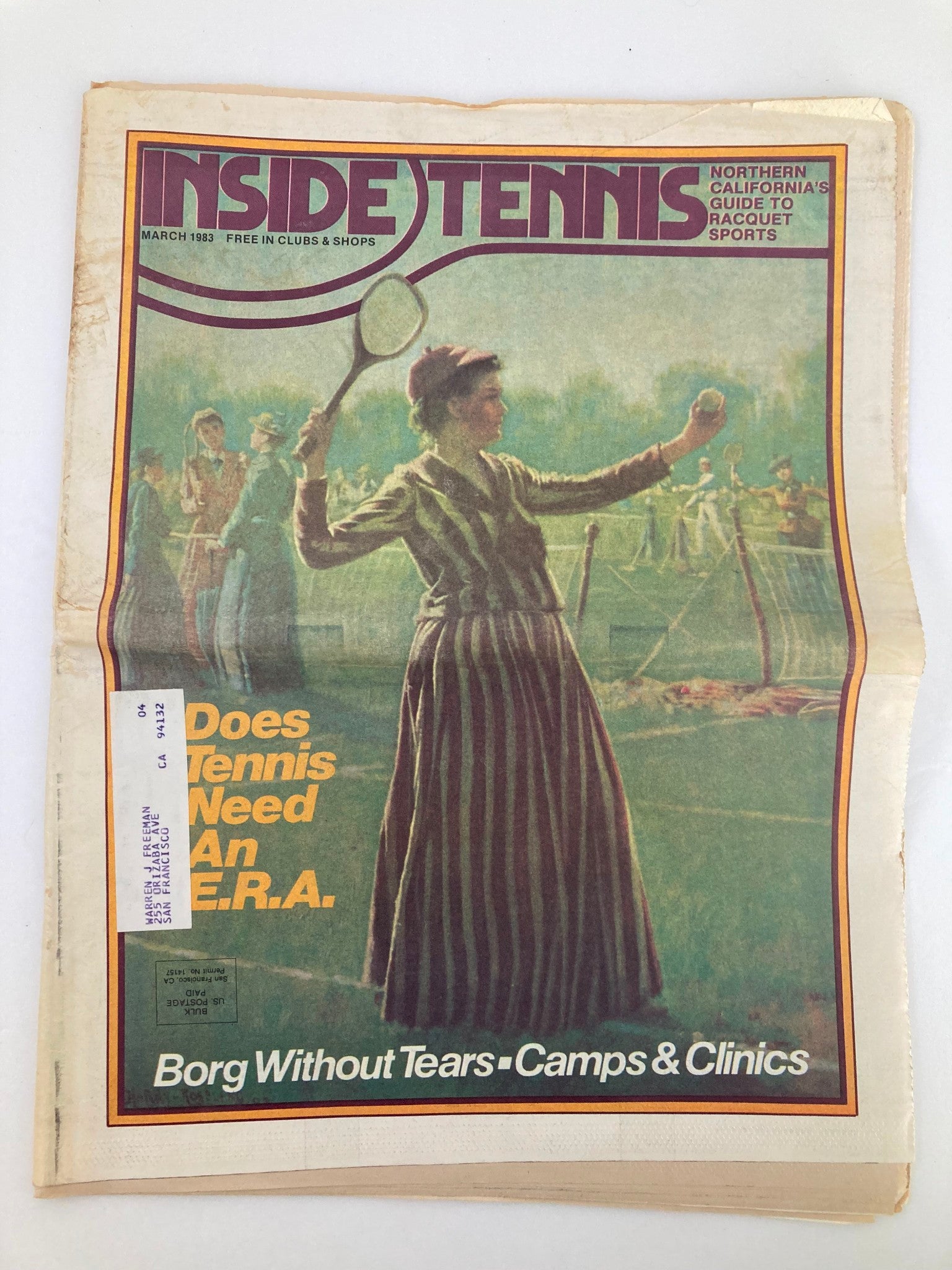VTG Inside Tennis Magazine March 1983 Does Tennis Need An E.R.A.