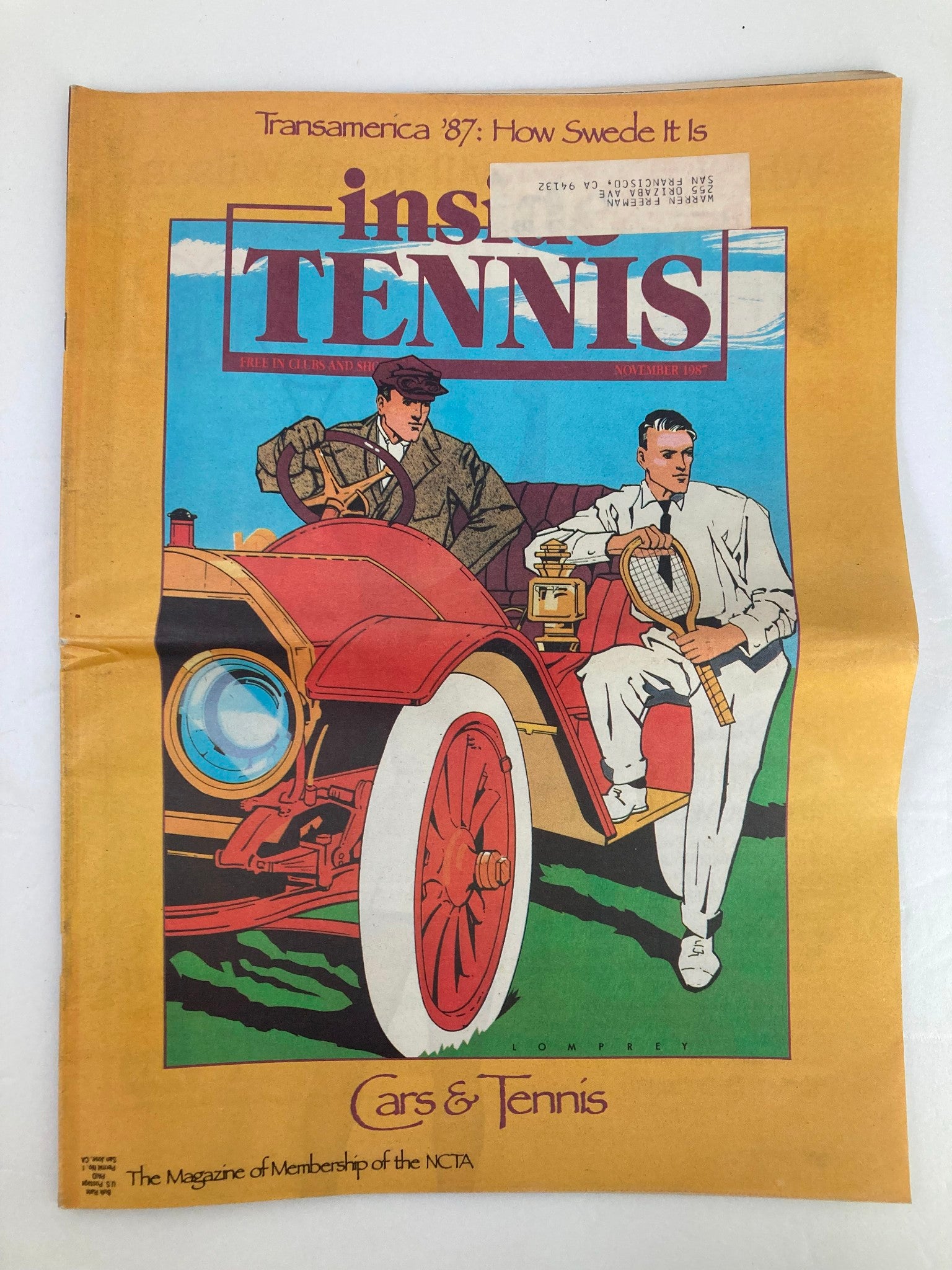 VTG Inside Tennis Magazine November 1987 Transamerica '87 How Swede It Is