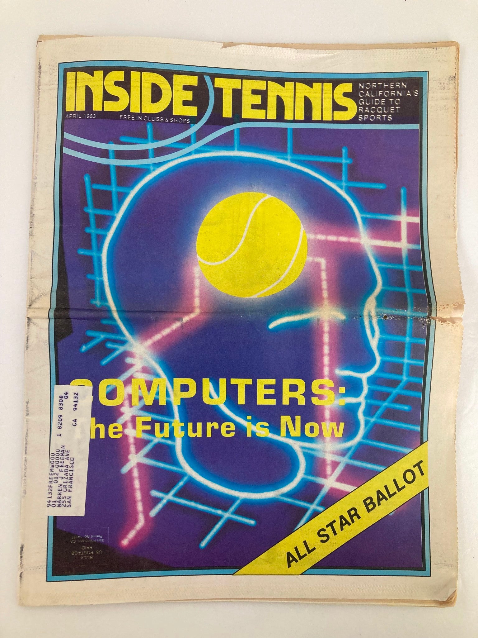 VTG Inside Tennis Magazine May 1983 Computer's The Future is Now