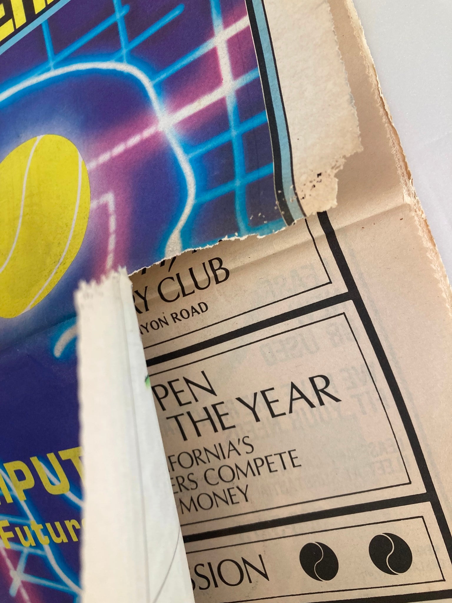 VTG Inside Tennis Magazine May 1983 Computer's The Future is Now
