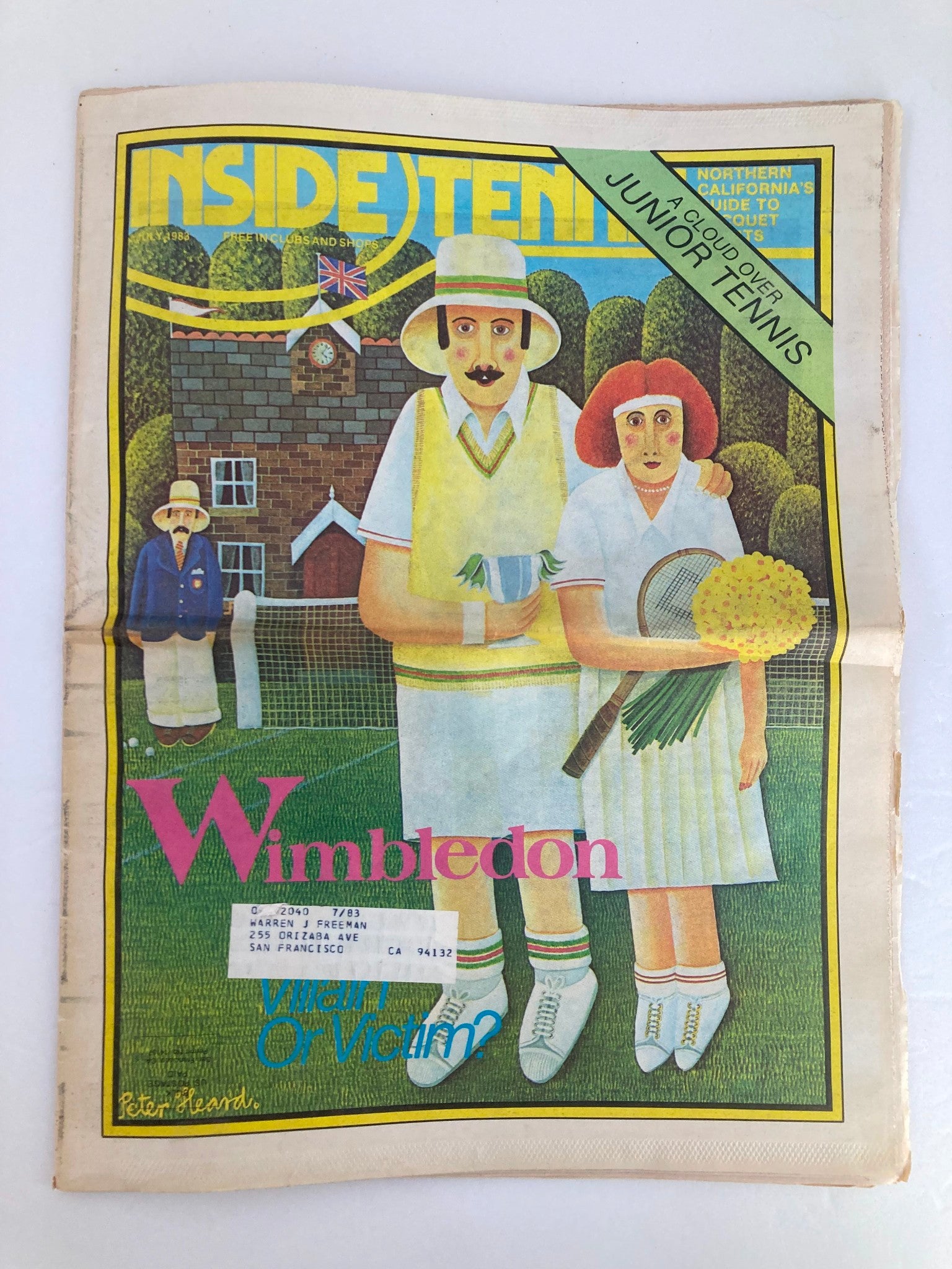 VTG Inside Tennis Magazine July 1983 Wimbledon Villain or Victim?