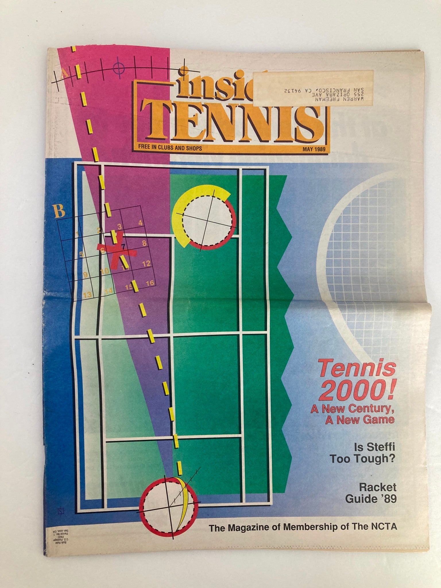 VTG Inside Tennis Magazine May 1989 Tennis 2000 A New Century & A New Game