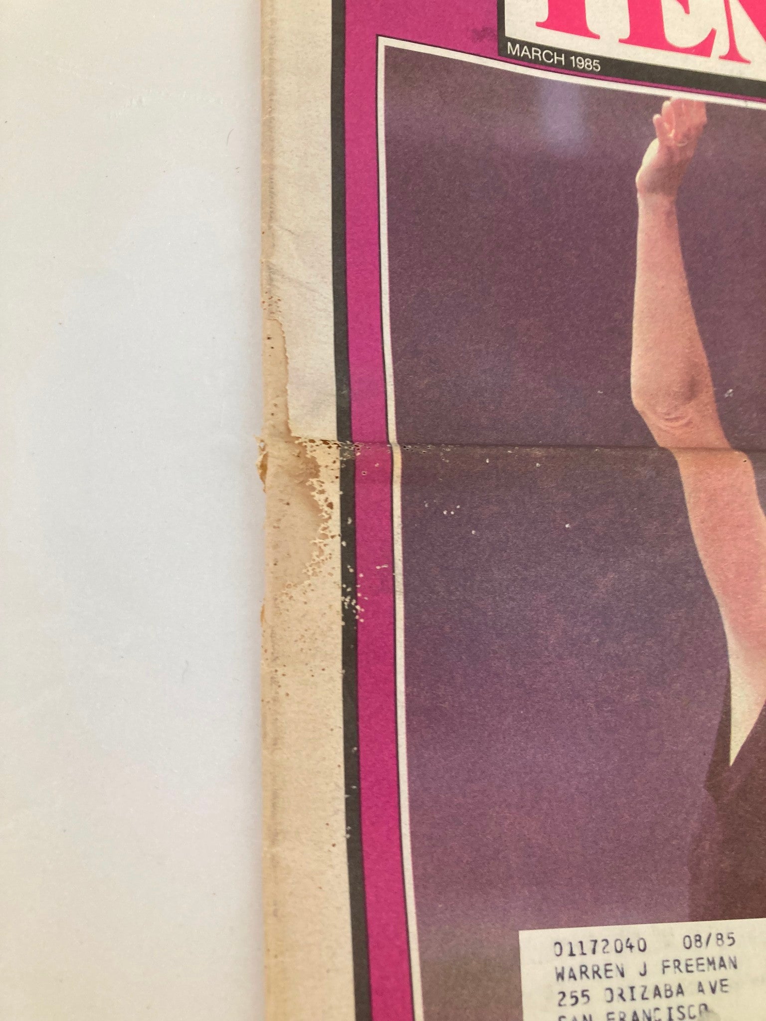 VTG Inside Tennis Magazine March 1985 Chrissie Evert's Back