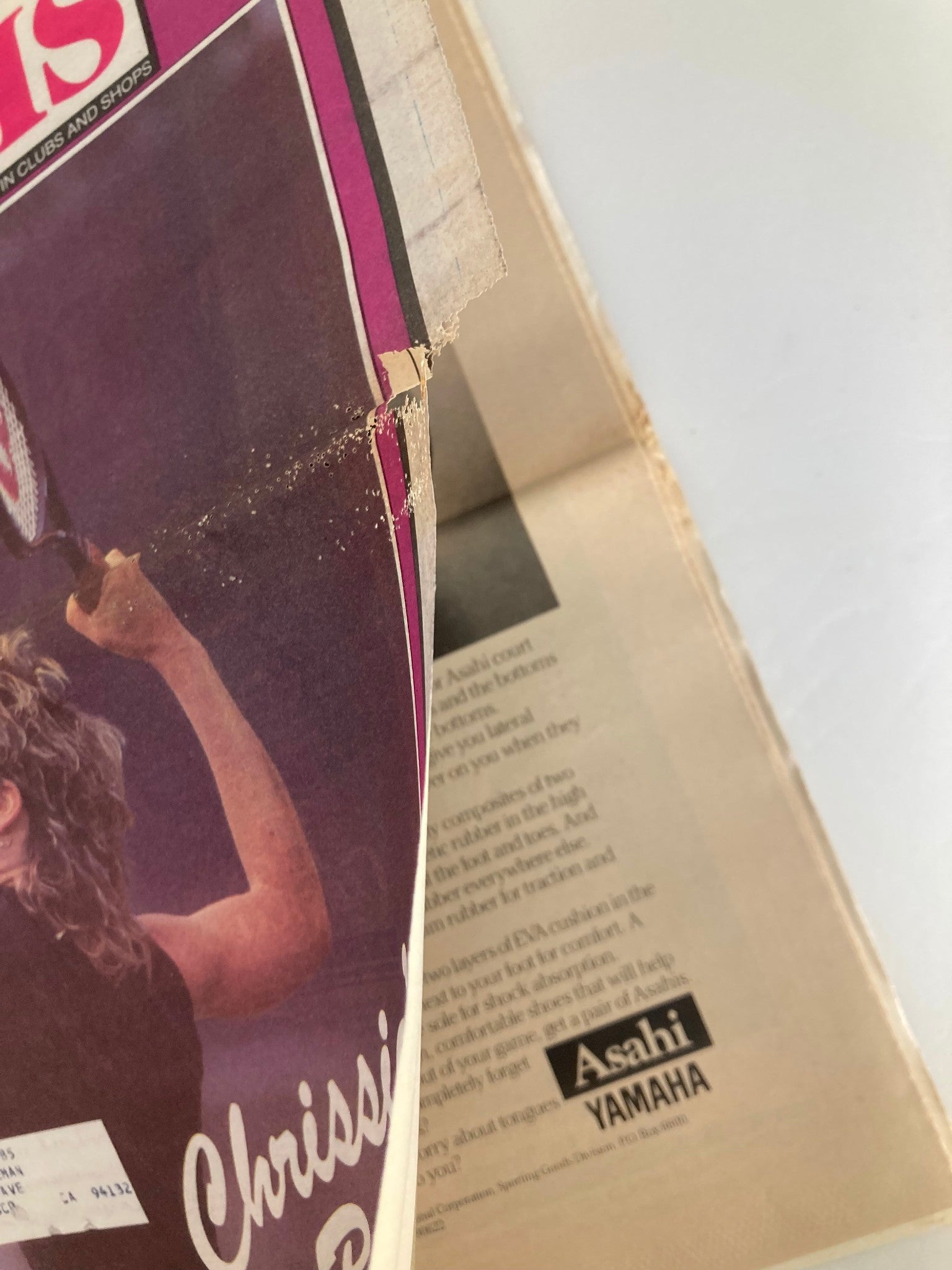 VTG Inside Tennis Magazine March 1985 Chrissie Evert's Back