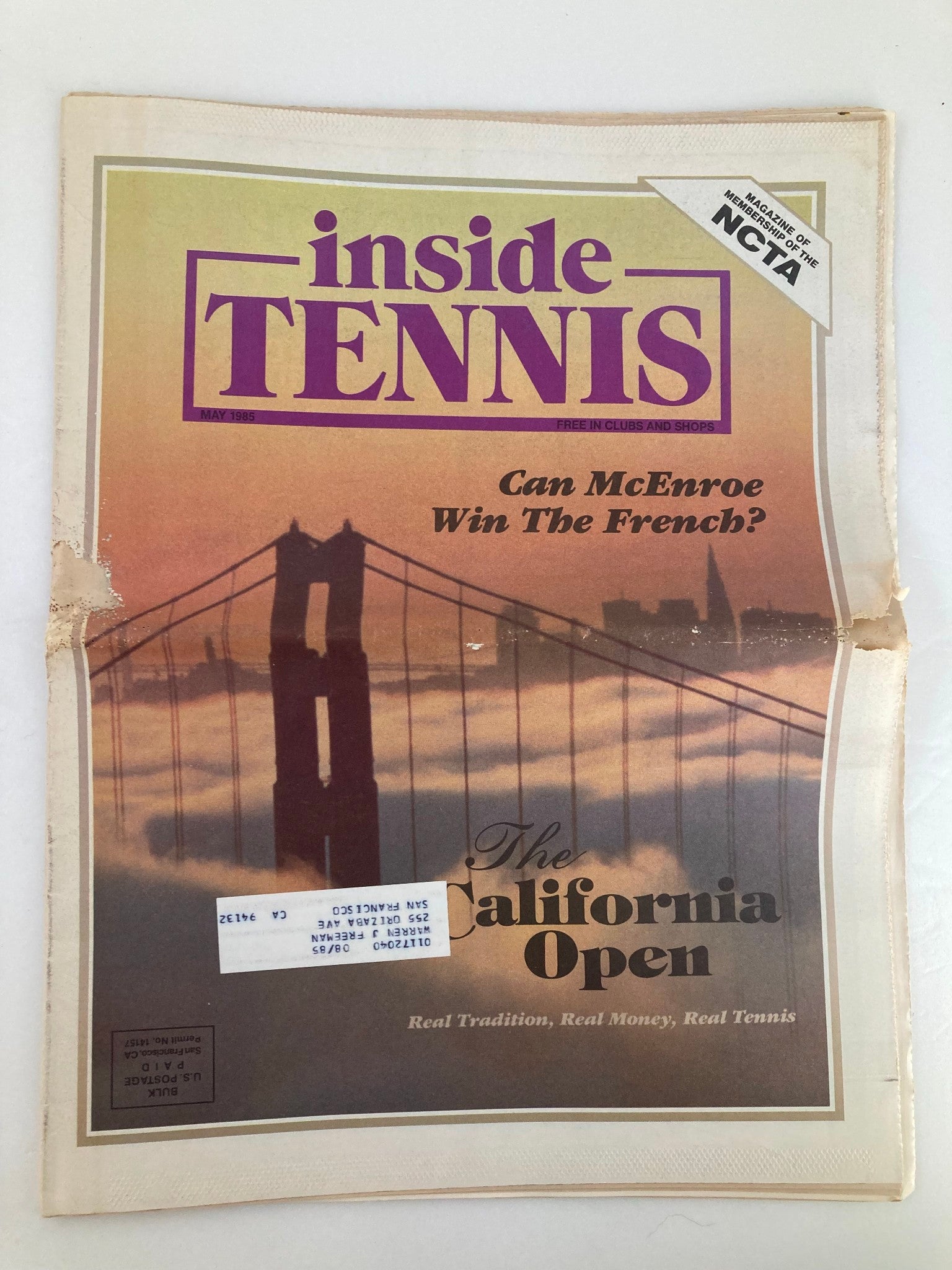 VTG Inside Tennis Magazine May 1985 Can John McEnroe Win The French?