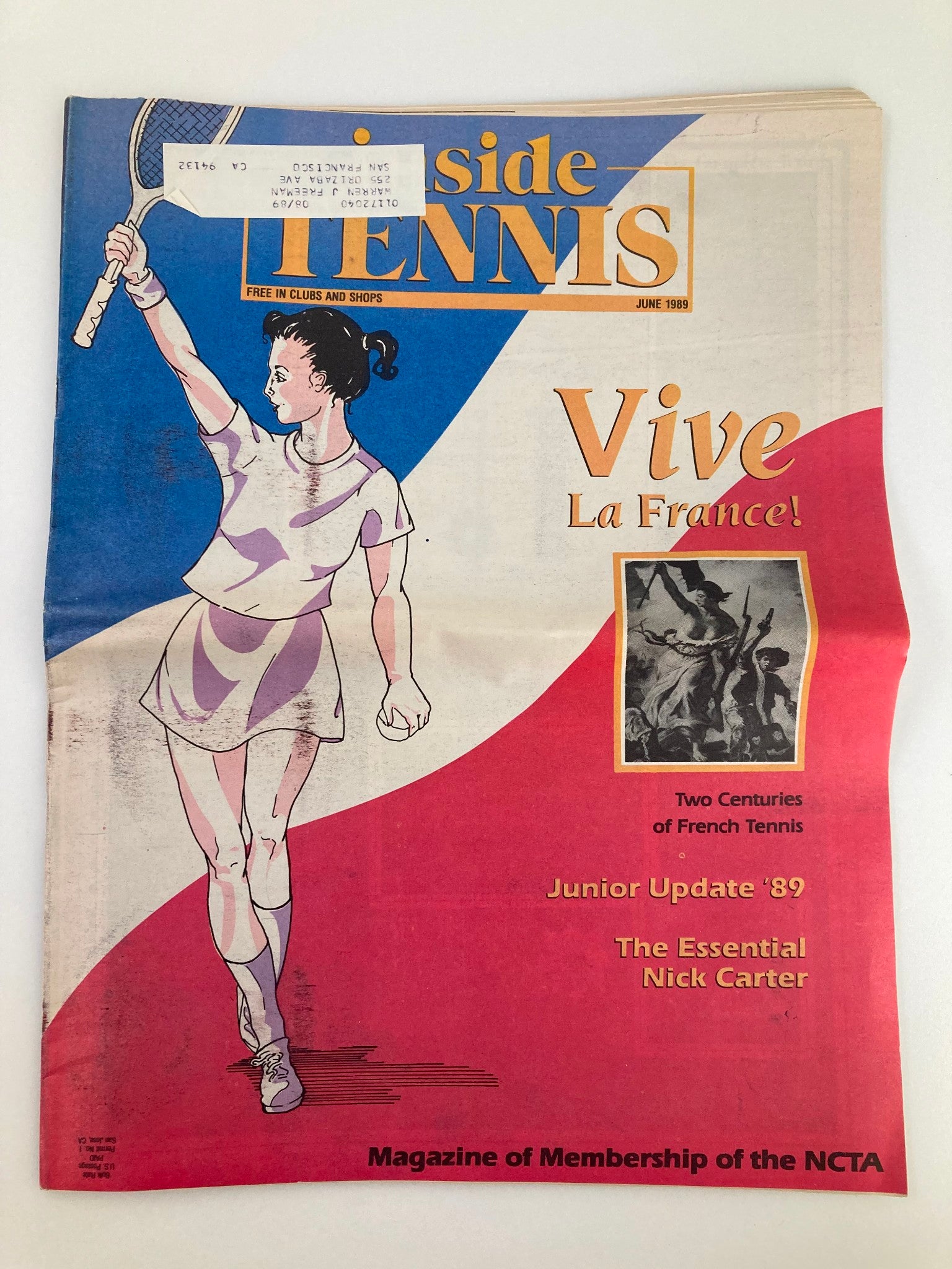 VTG Inside Tennis Magazine June 1989 Two Centuries of Tennis & Nick Carter