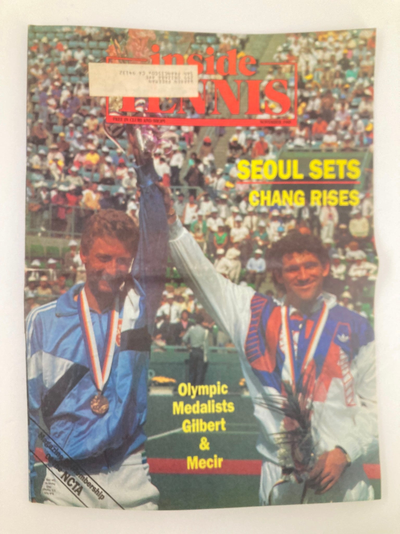 VTG Inside Tennis Magazine November 1988 Steffi Graf Shows Off Her Olympic Medal
