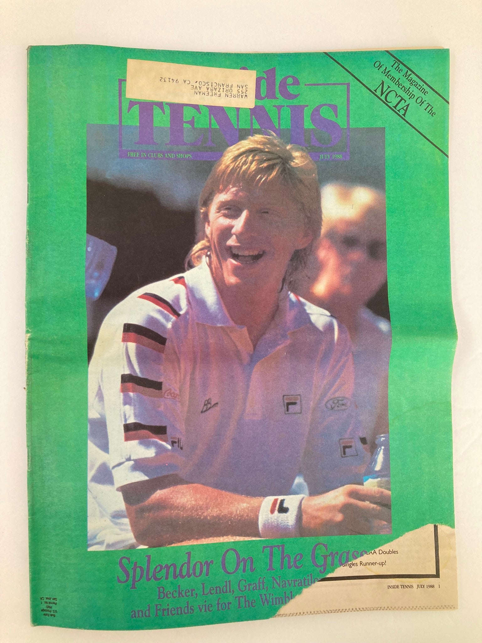 VTG Inside Tennis Magazine July 1988 Splendor on the Grass for The Wimbledon