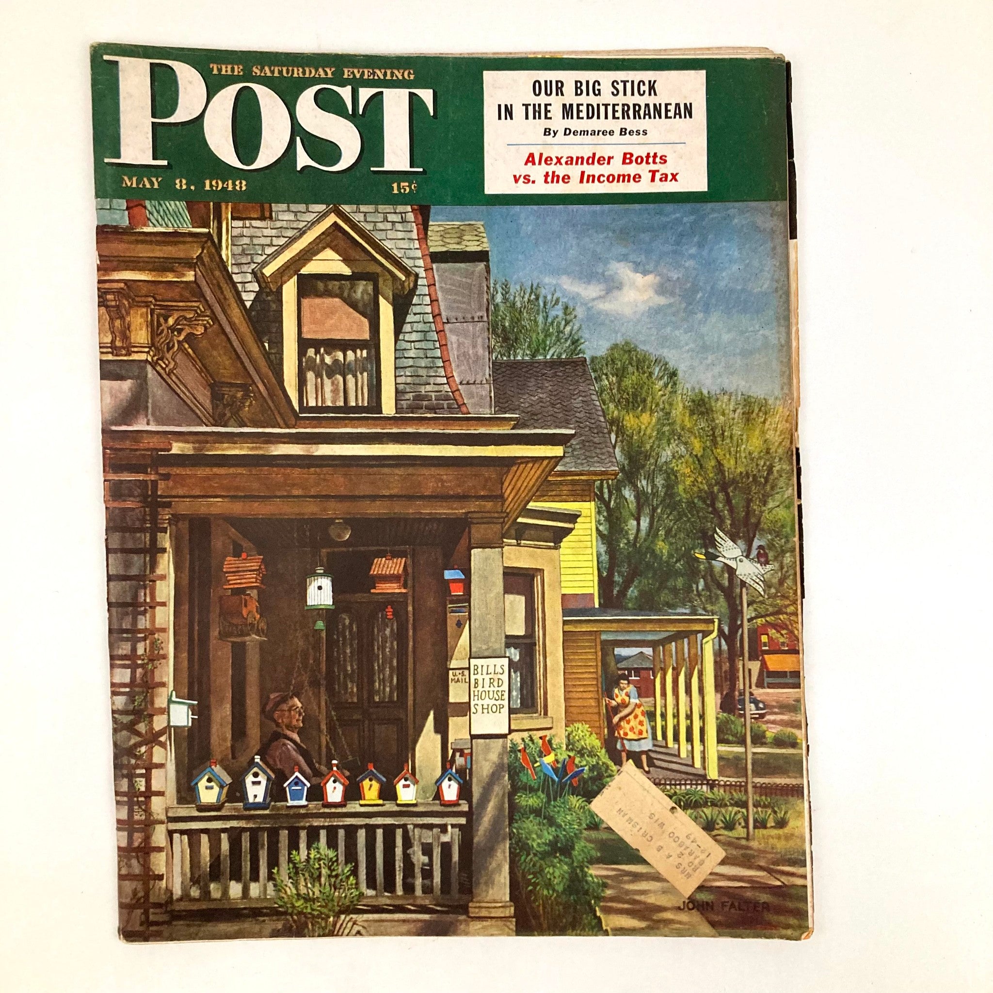 Saturday Evening Post Magazine May 8 1948 Builder Bill Illustrated Cover Falter