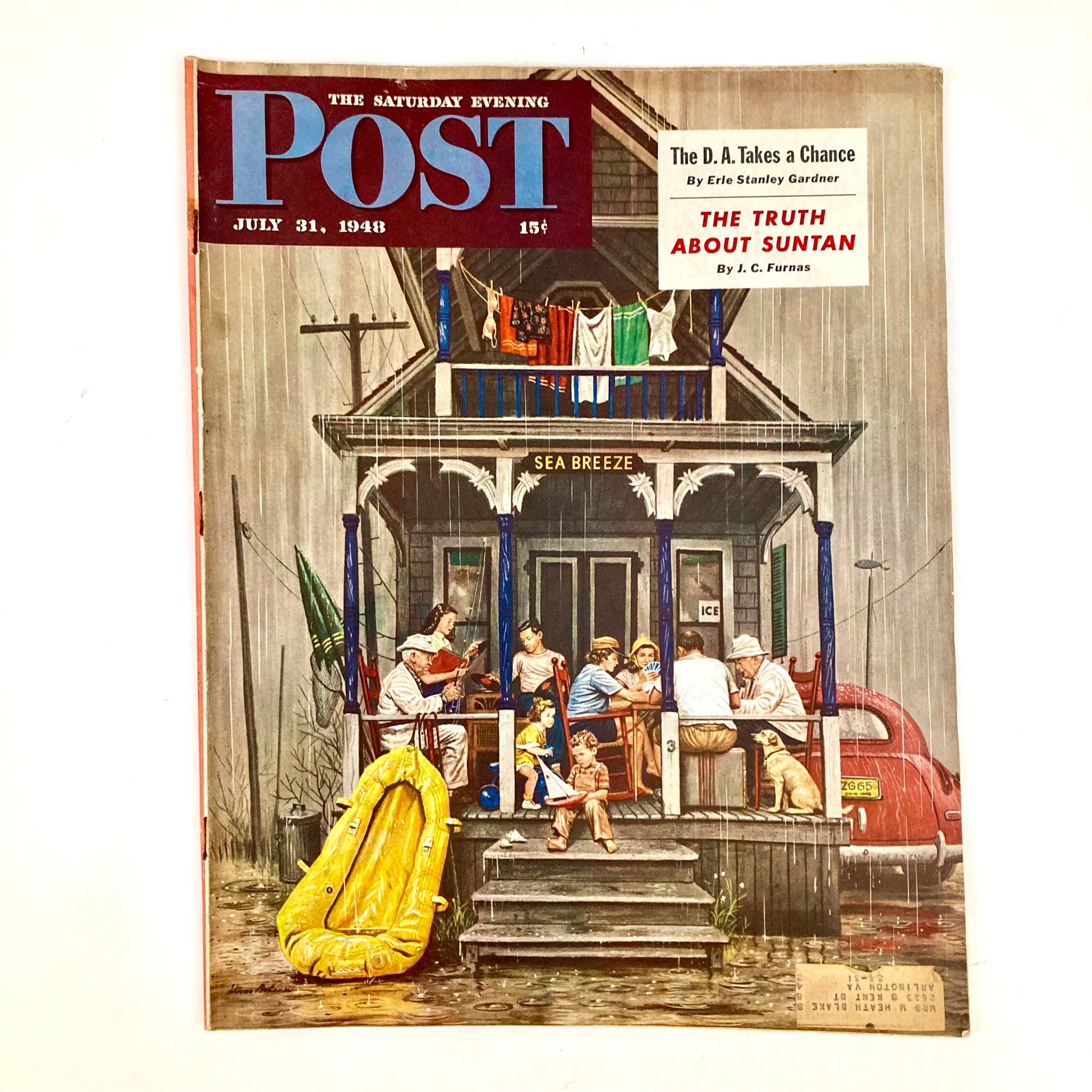 Saturday Evening Post Magazine July 31 1948 Illustrated Cover Stevan Dohanos