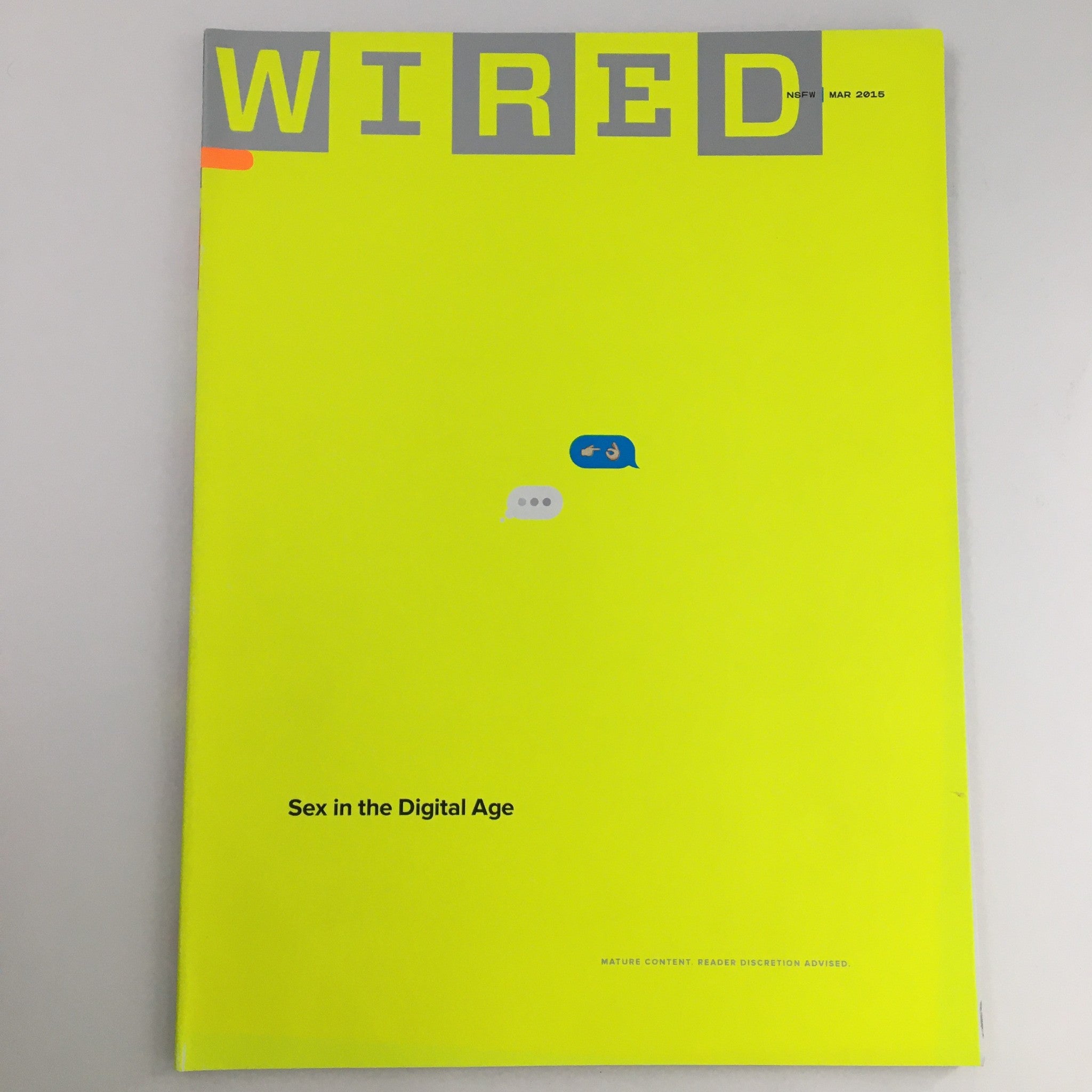 Wired Magazine March 2015 Sex in the Digital Age (Mature Content), No Label VG