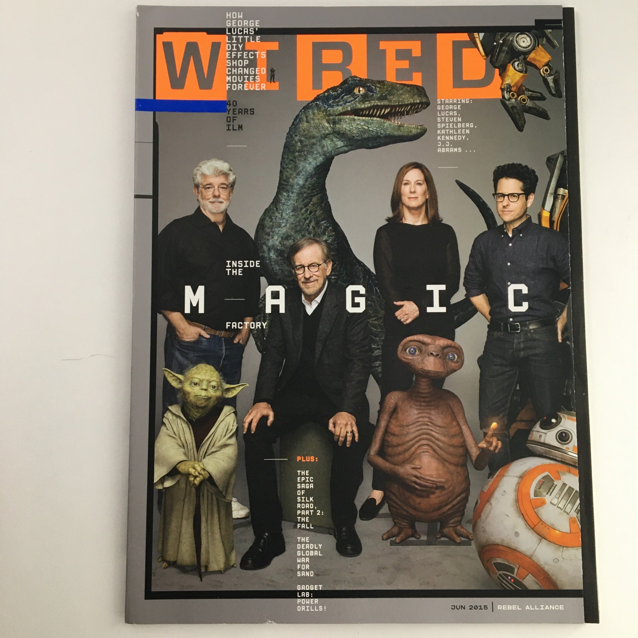 Wired Magazine June 2015 George Lucas & Inside The Magic Factory, No Label VG