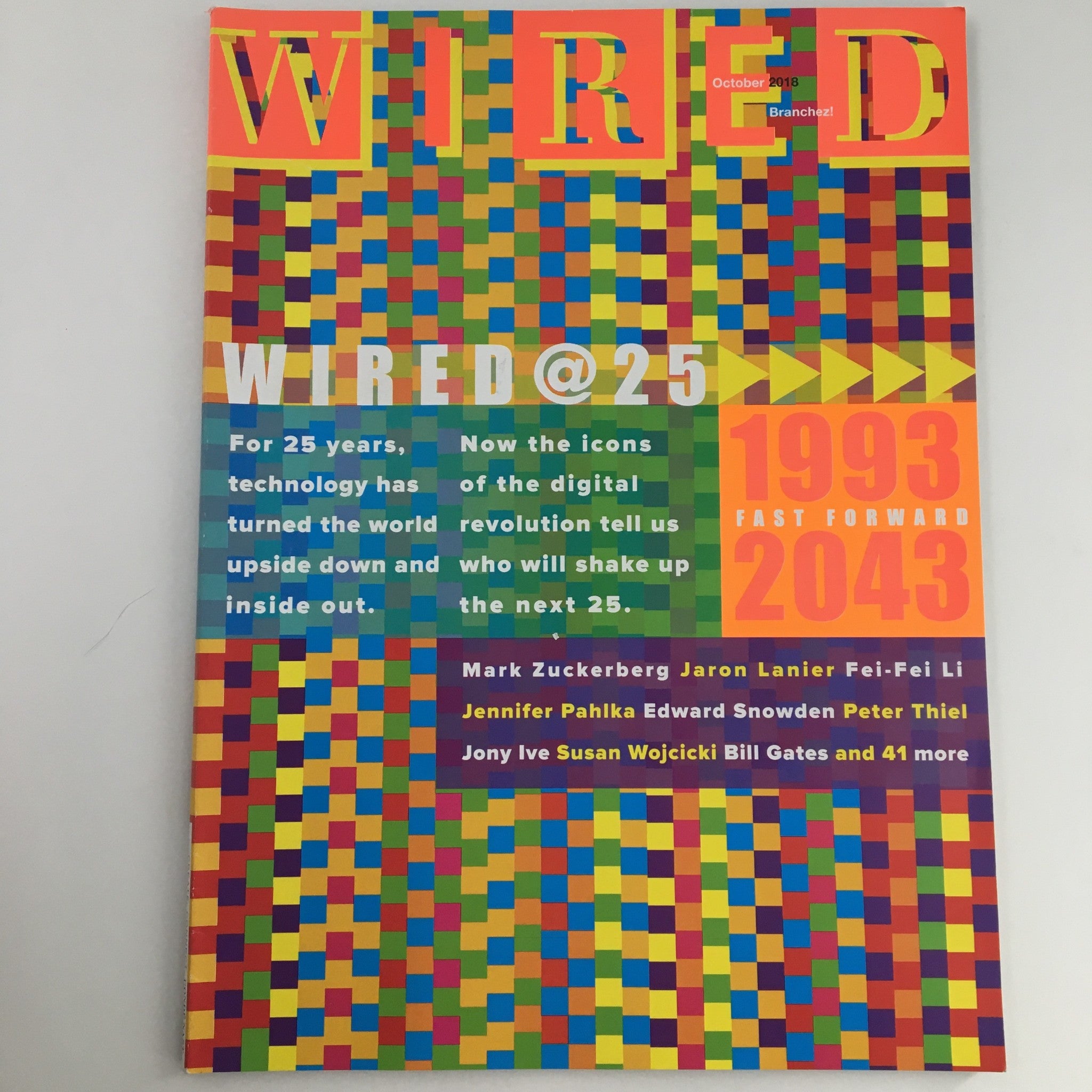 Wired Magazine October 2018 Mark Zuckerberg & Jaron Lanier & Jennifer Pahlka, VG