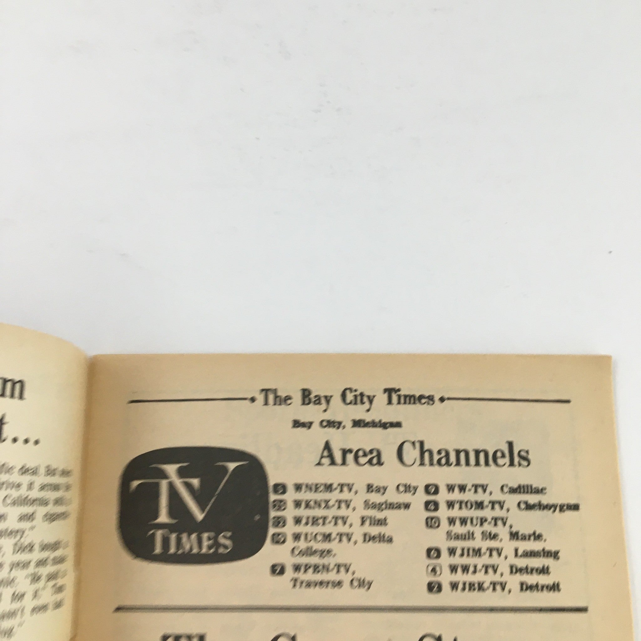 TV Times Bay City Michigan September 10-16 1967 Meet Gary Collins, No Label