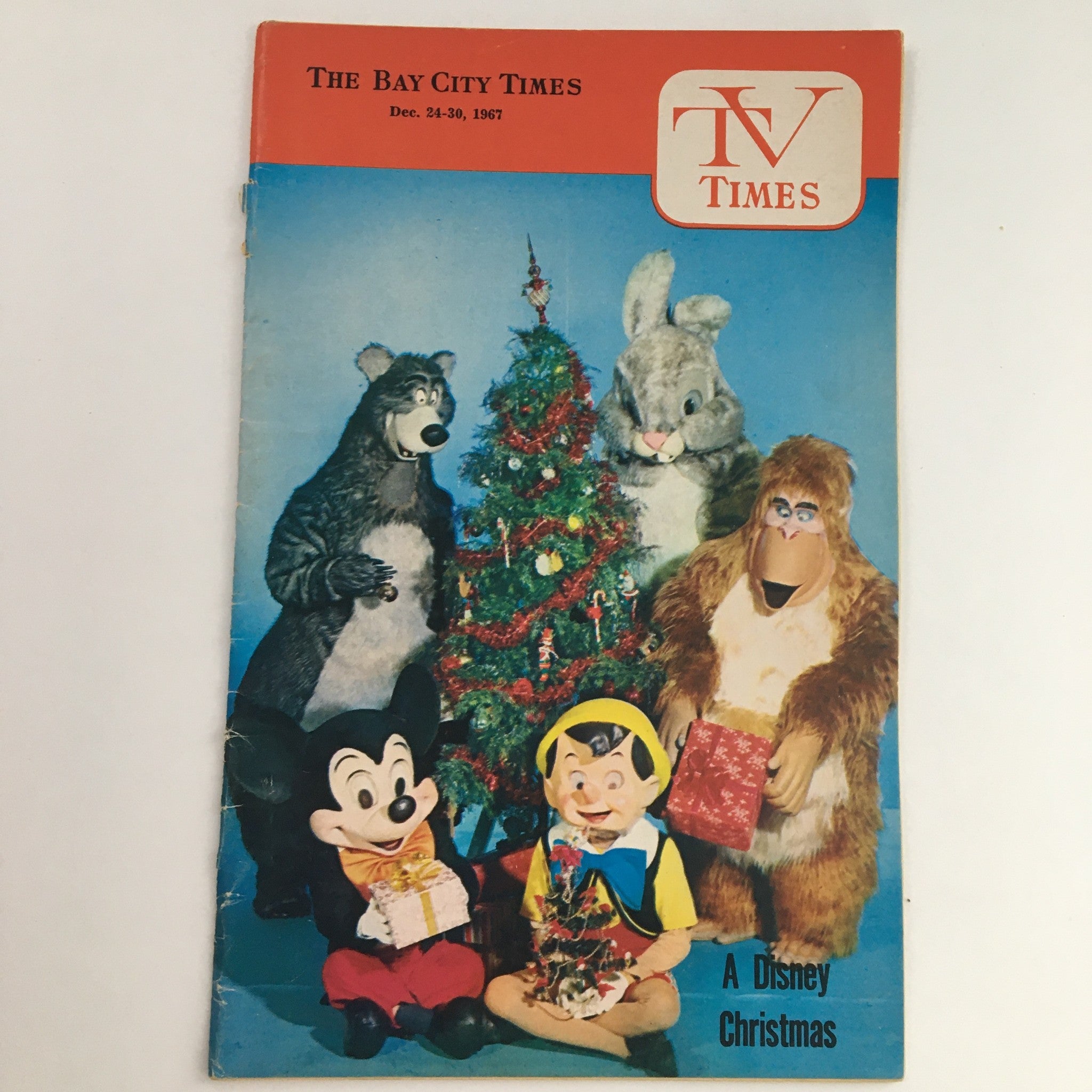 TV Times Bay City Michigan December 24-30 1967 A Disney Christmas Mickey Mouse