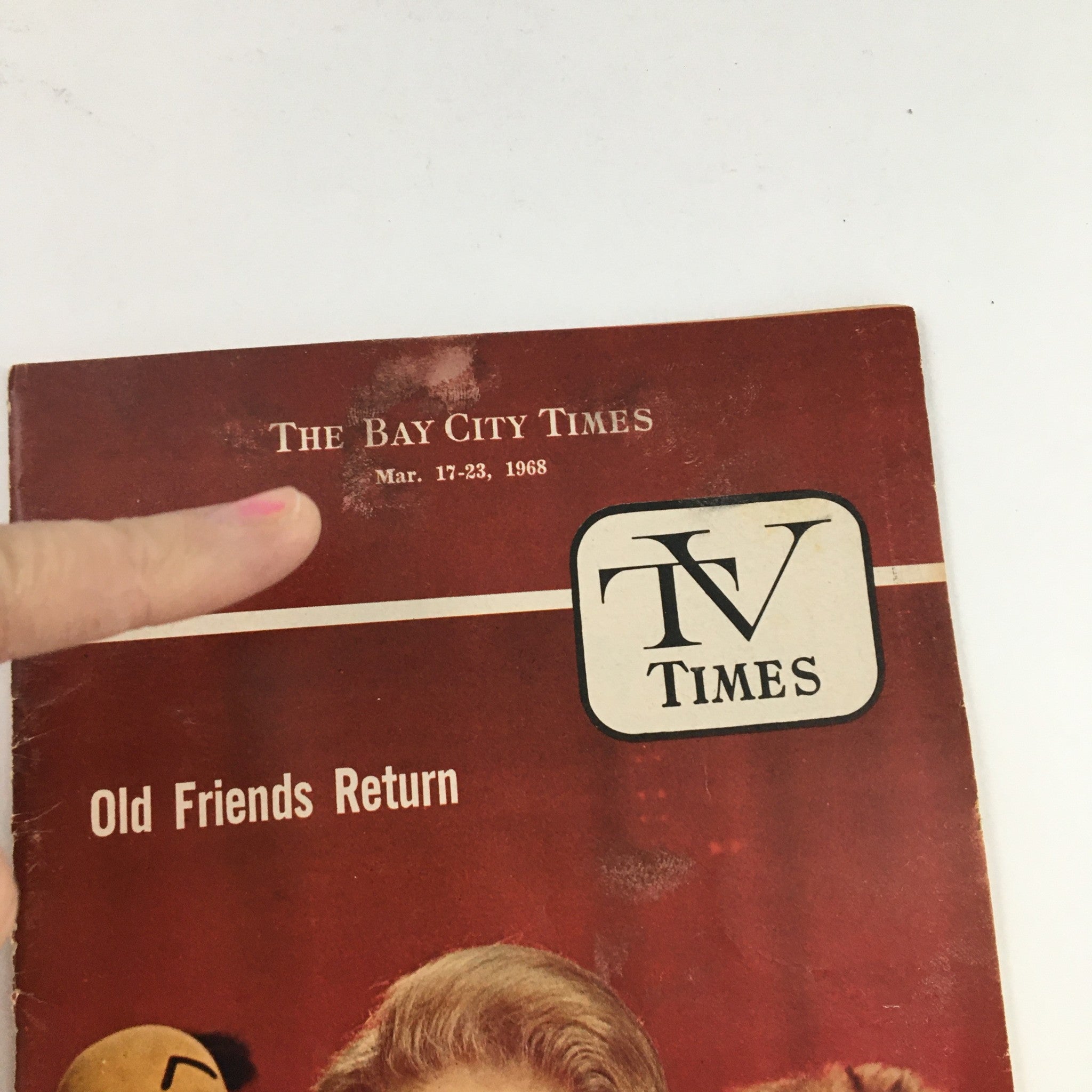 TV Times Bay City Michigan March 17-23 1968 Old Friends Return, No Label