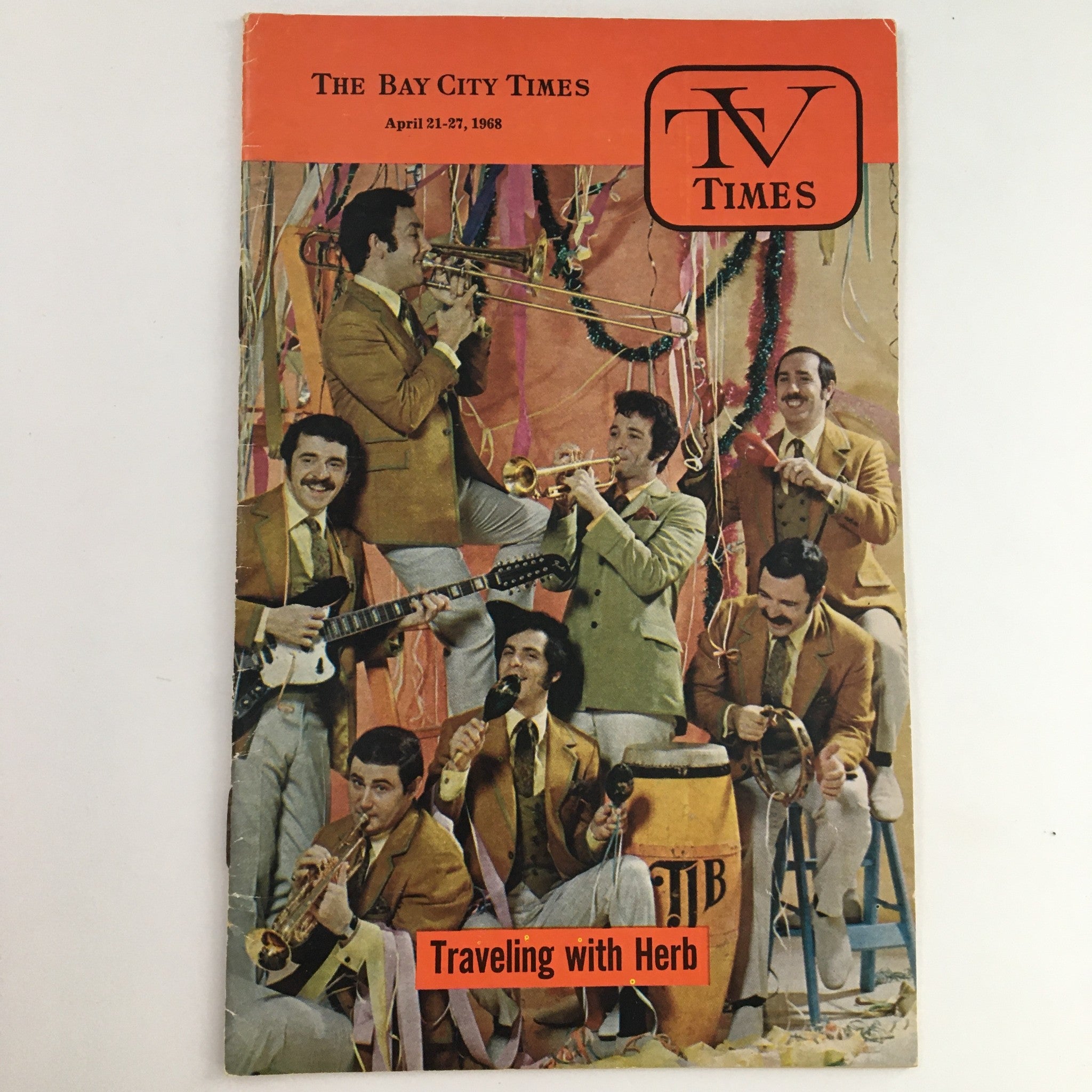 TV Times Bay City Michigan April 21-27 1968 Traveling with Herb Edelman