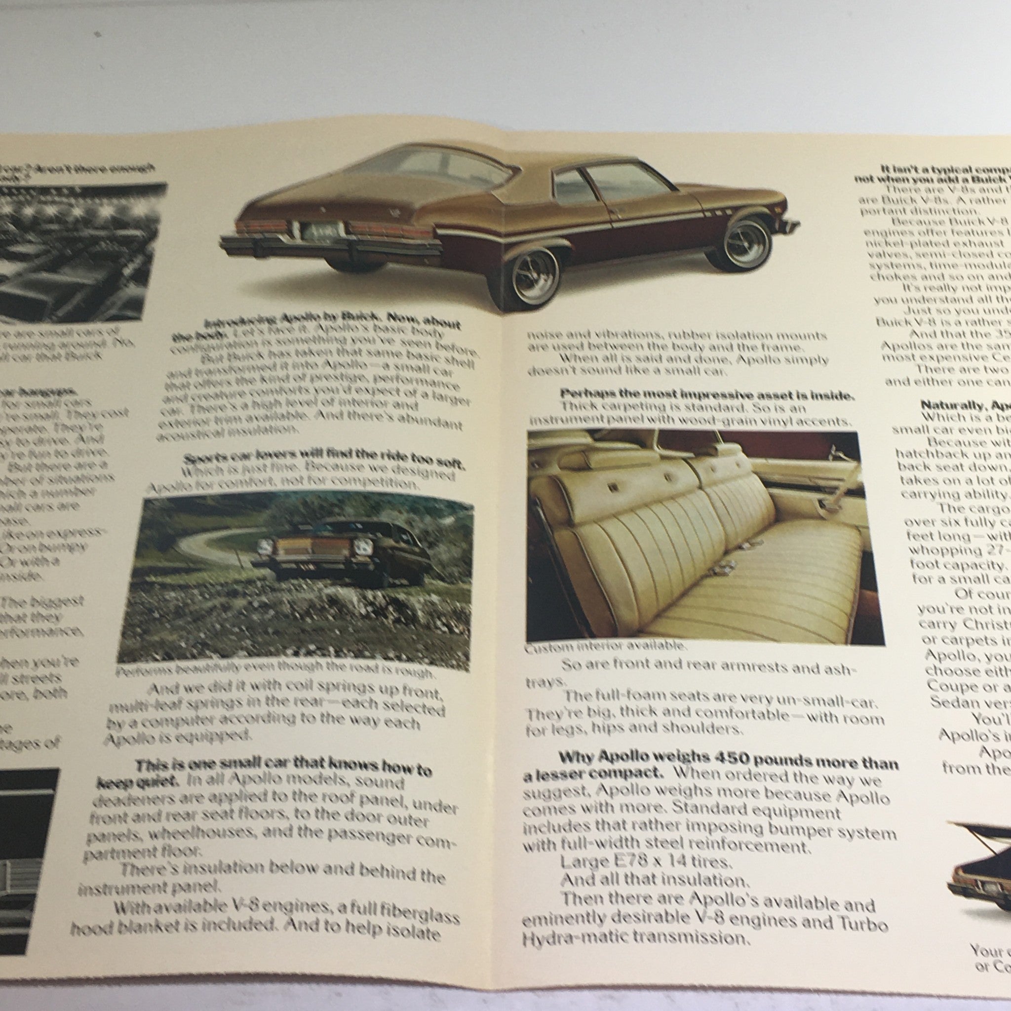 1970s Buick-Opel Apollo Dealership Car Auto Brochure Catalog