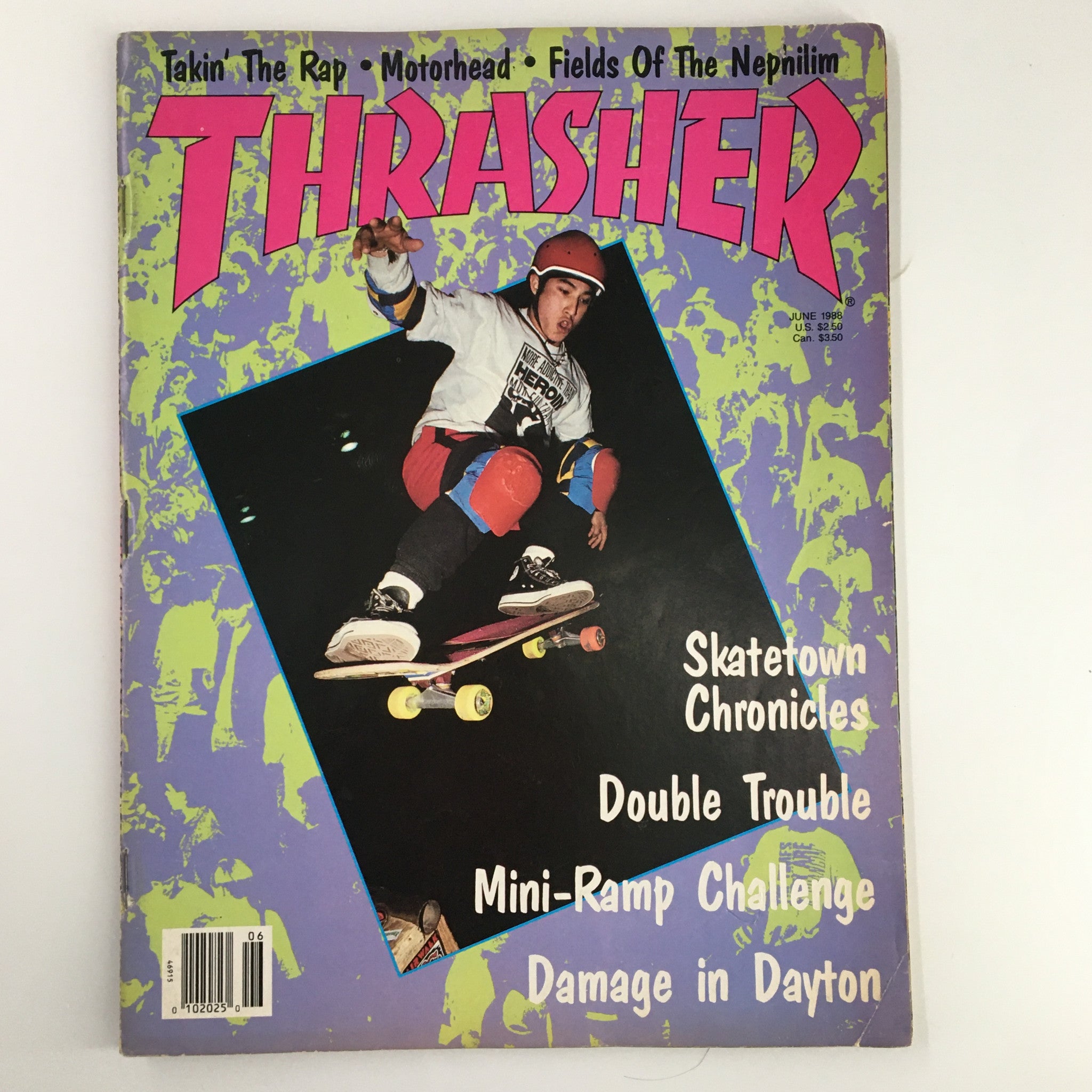 VTG Thrasher Magazine June 1988 Christian Hosoi at Mini-Ramp Challenge No Label