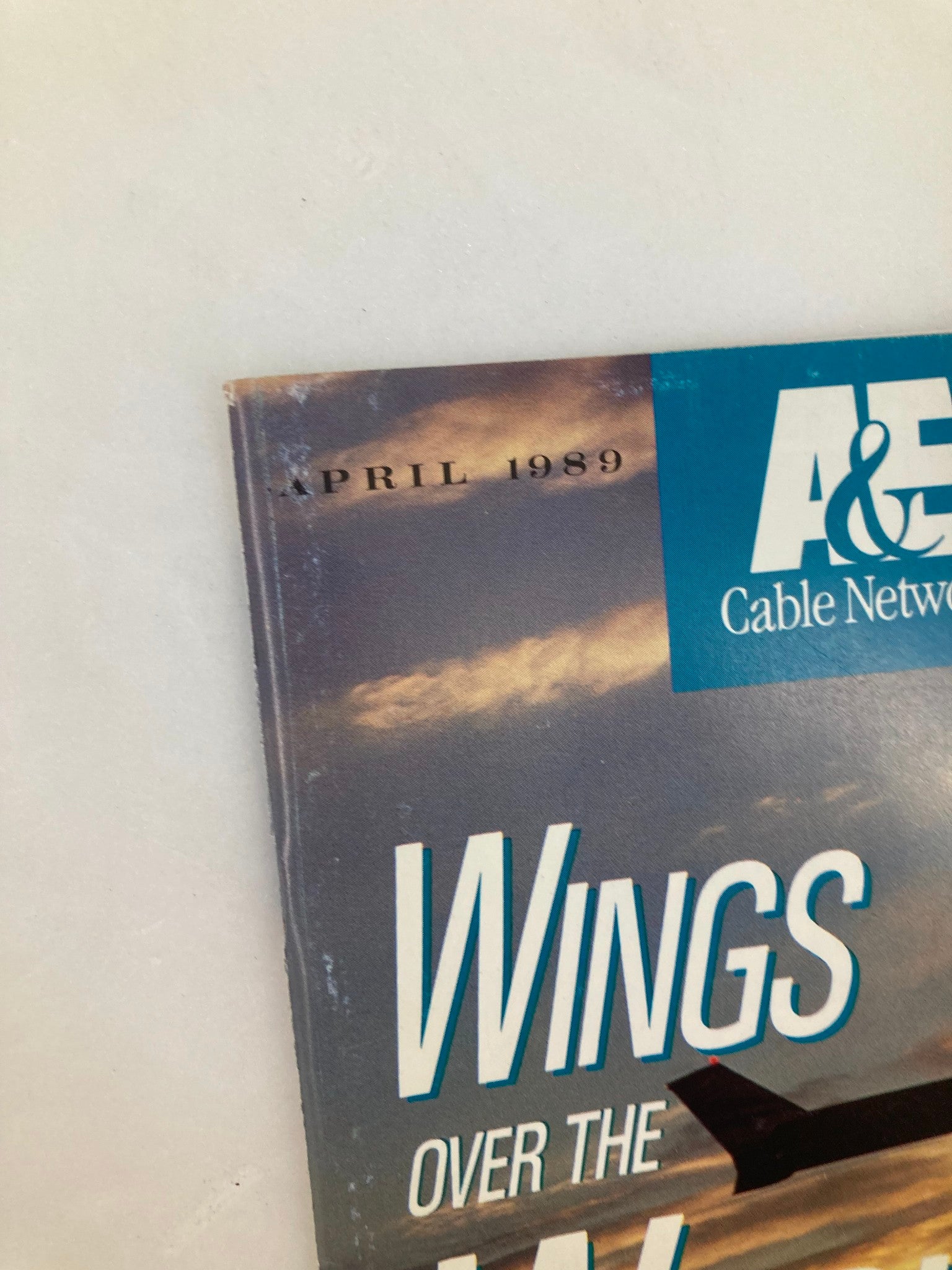 VTG A&E Cable Network Program Guide April 1989 Wings Over The World